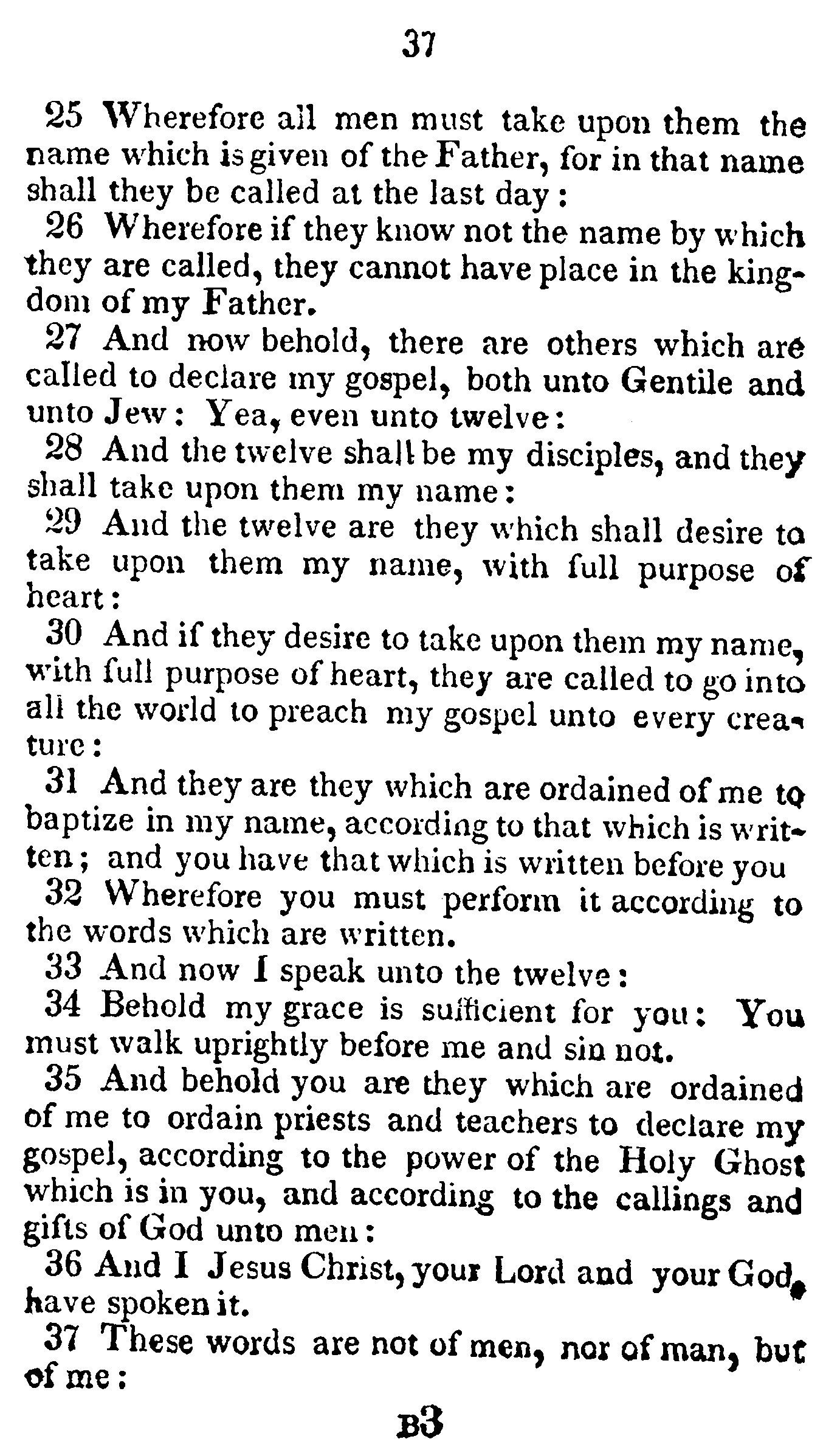 Book Of Commandments 1833 Page 37