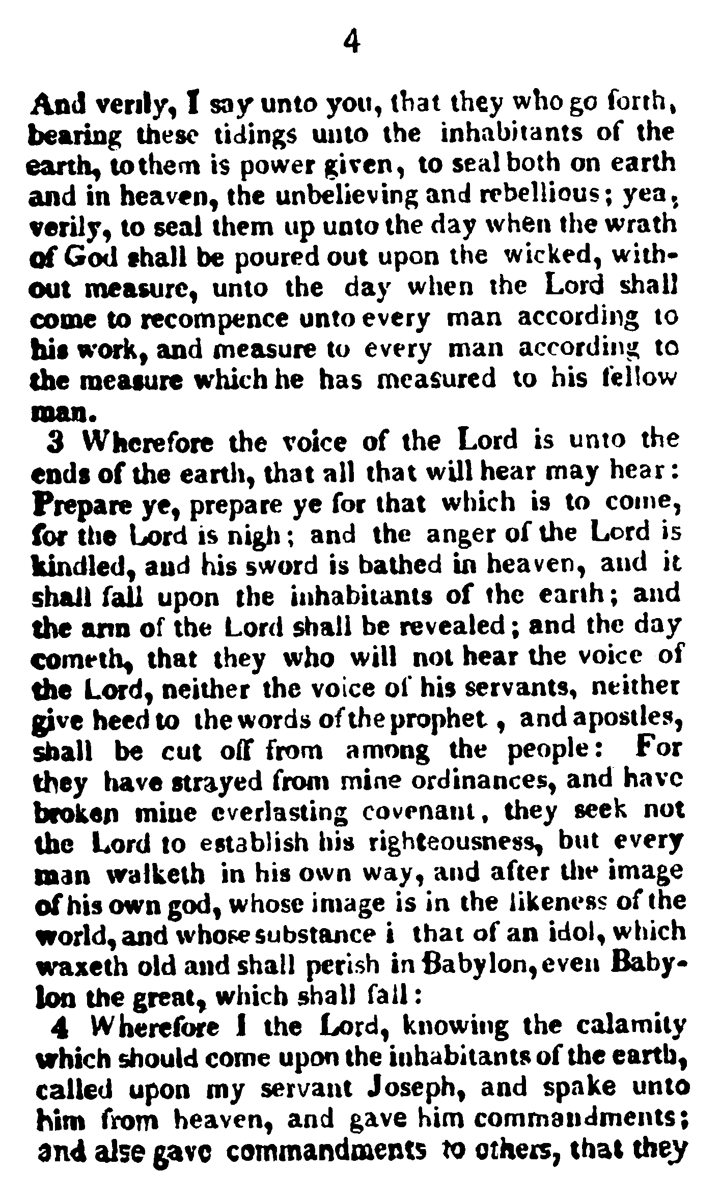 Book Of Commandments 1833 Page 4