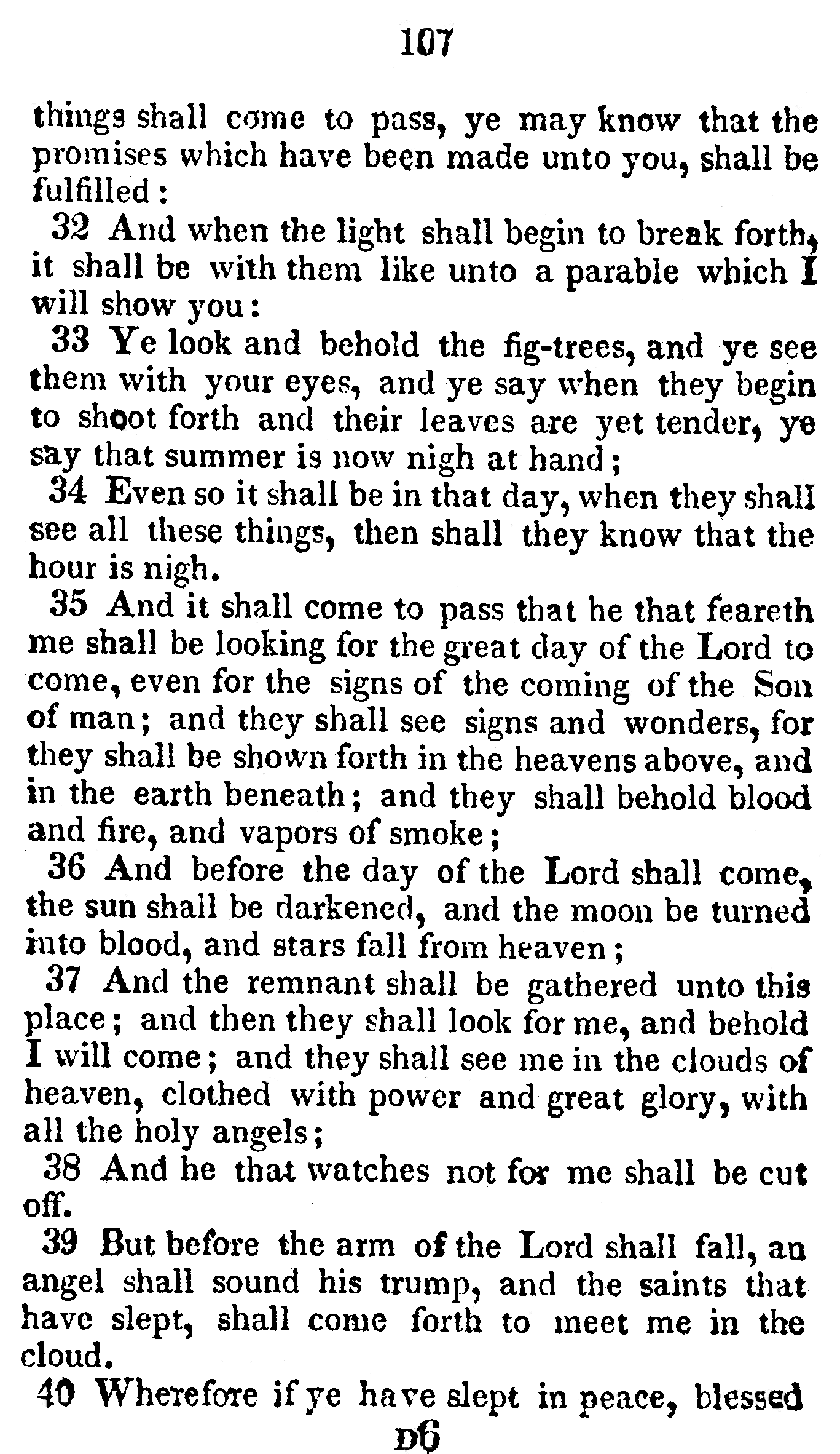 Book Of Commandments 1833 Page 107