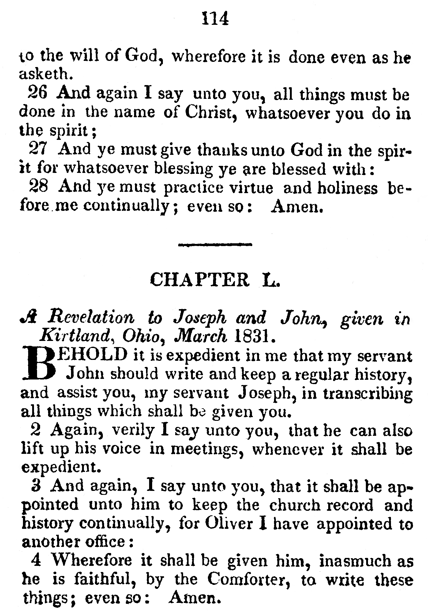 Book of Commandments 1833 Page 114