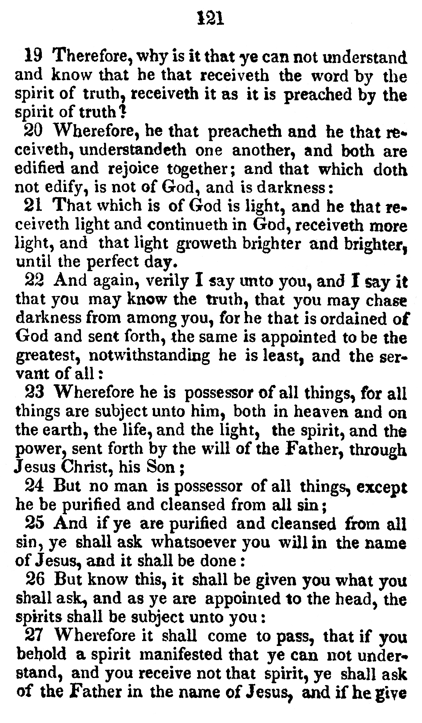 Book Of Commandments 1833 Page 121