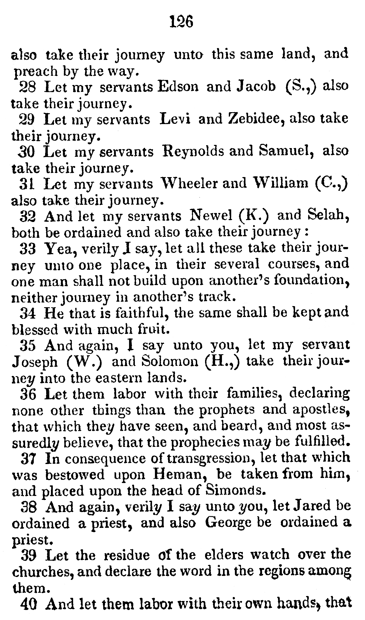 Book Of Commandments 1833 Page 126