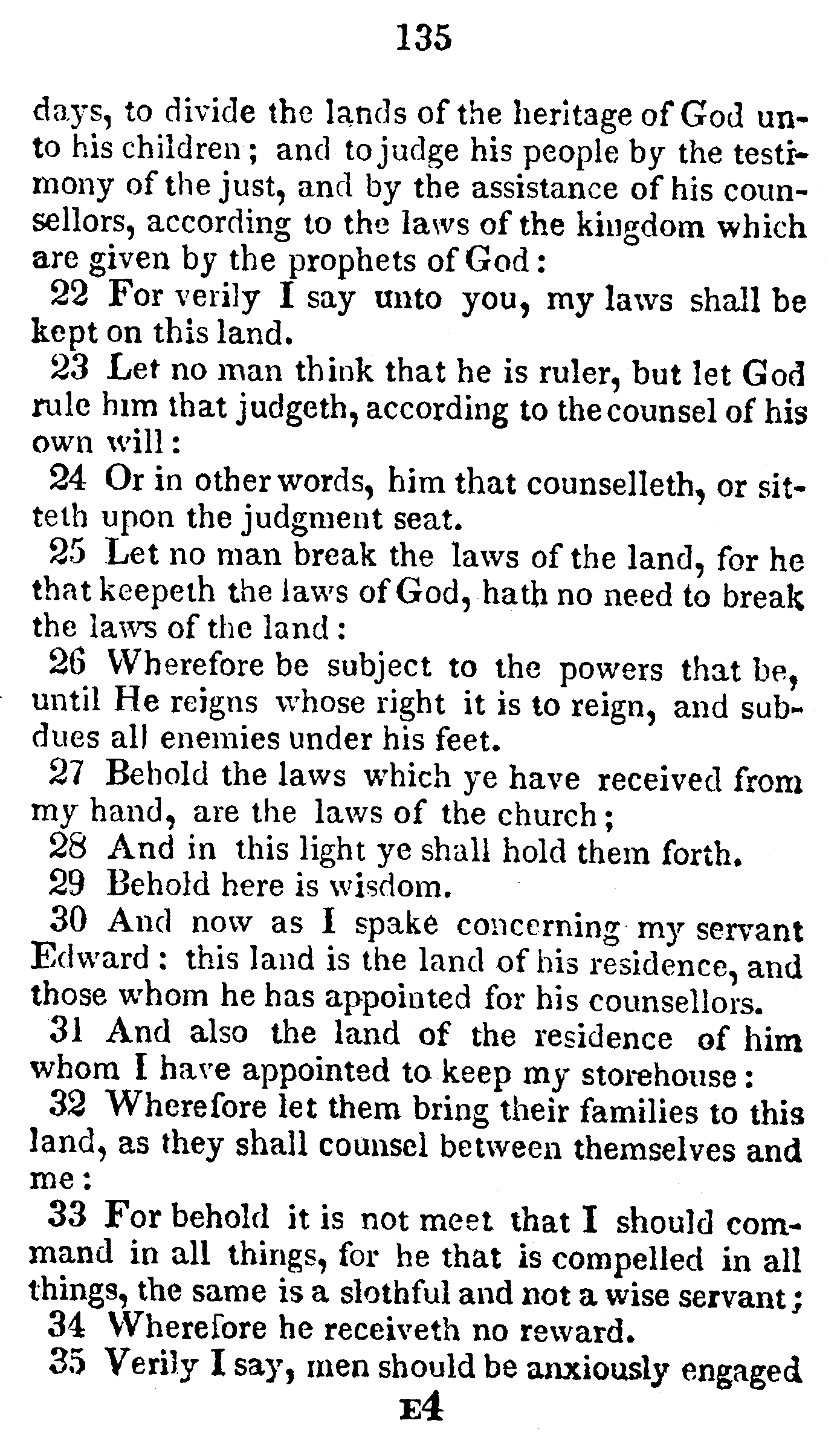 Book of Commandments 1833 Page 135