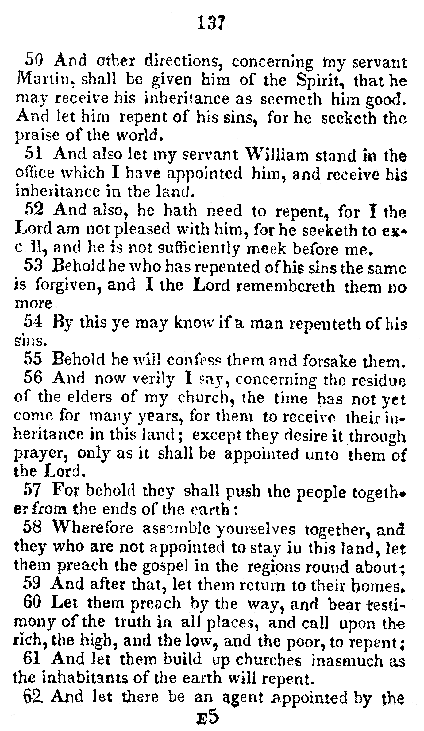 Book of Commandments 1833 Page 137