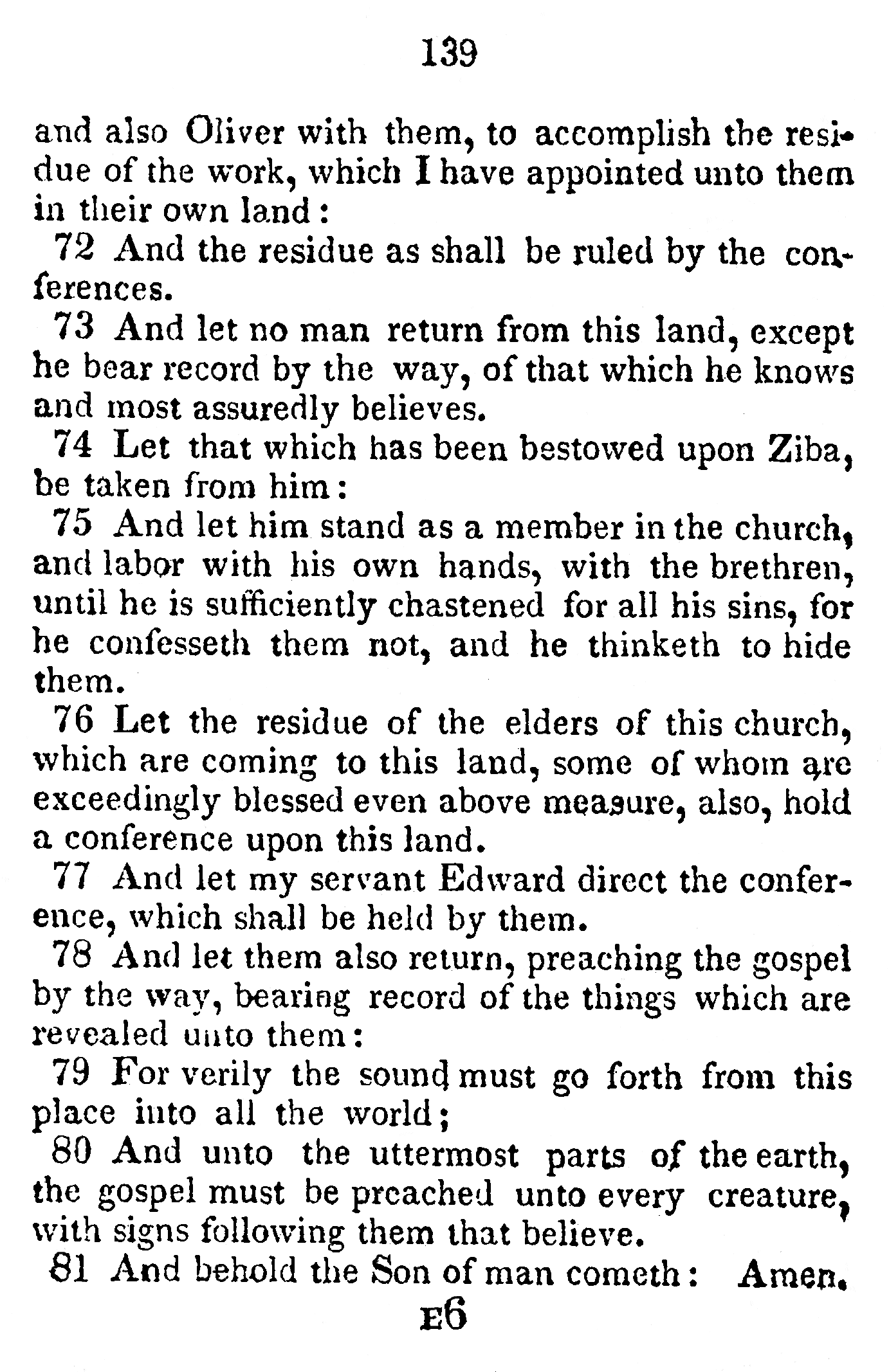 Book of Commandments 1833 Page 139