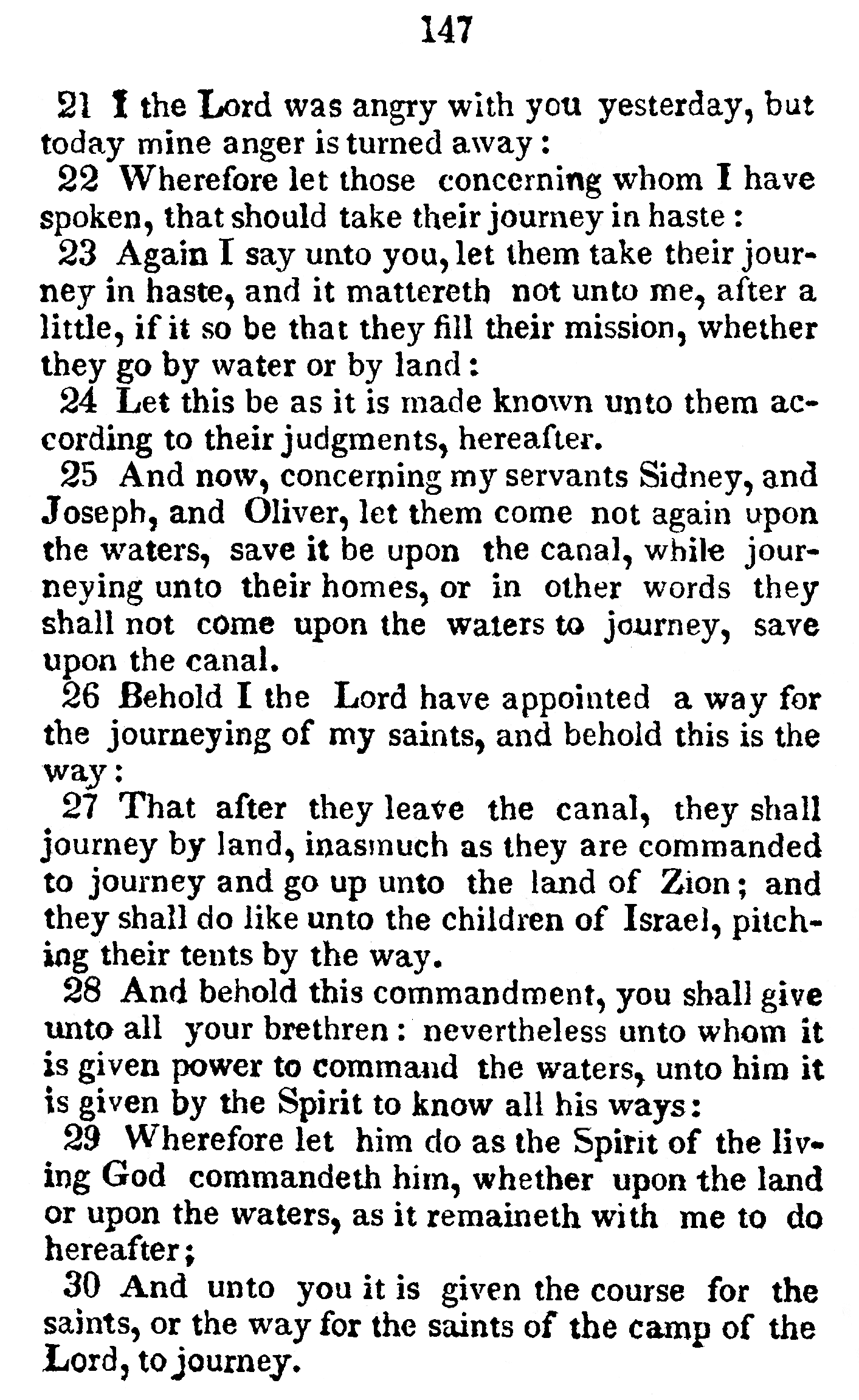 Book Of Commandments 1833 Page 147