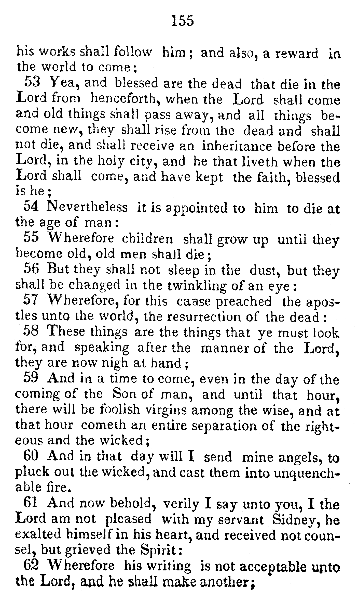 Book Of Commandments 1833 Page 155