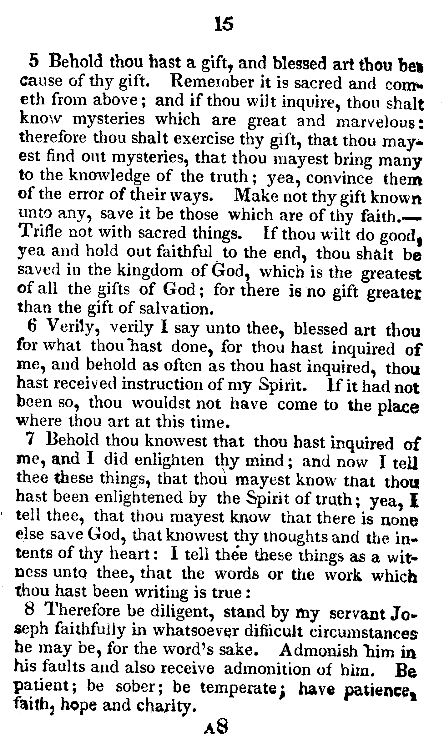 Book Of Commandments 1833 Page 15