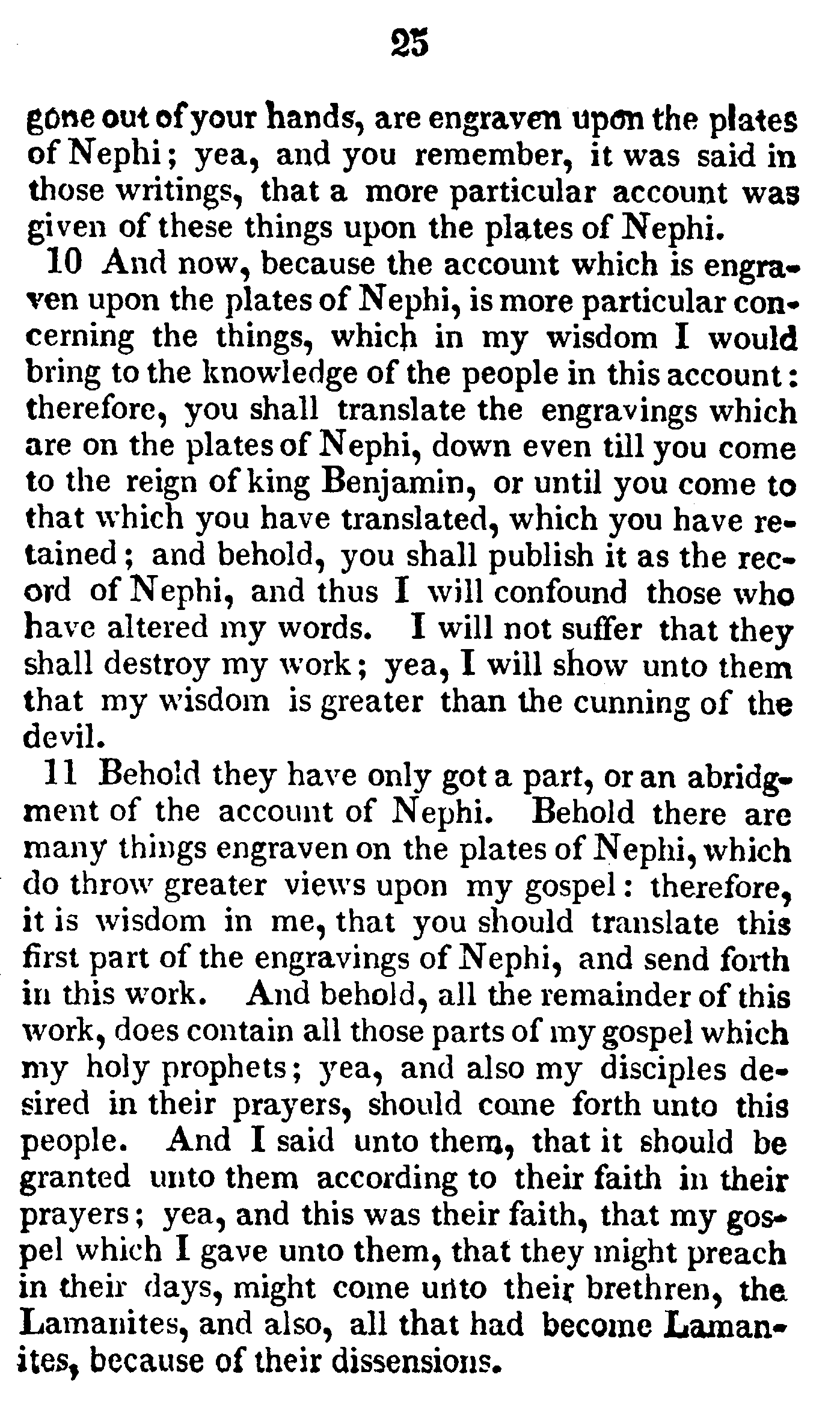 Book Of Commandments 1833 Page 25