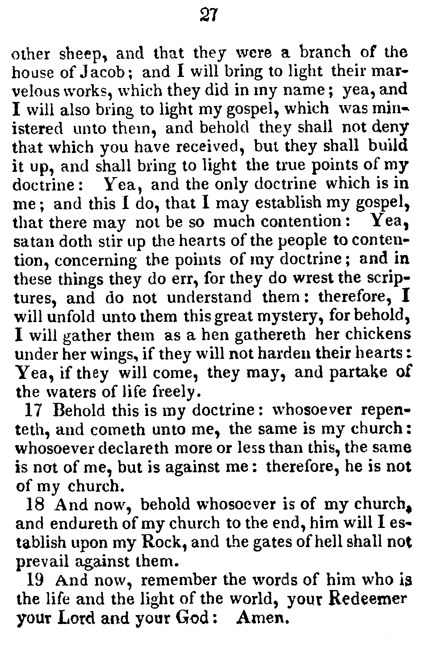 Book Of Commandments 1833 Page 27