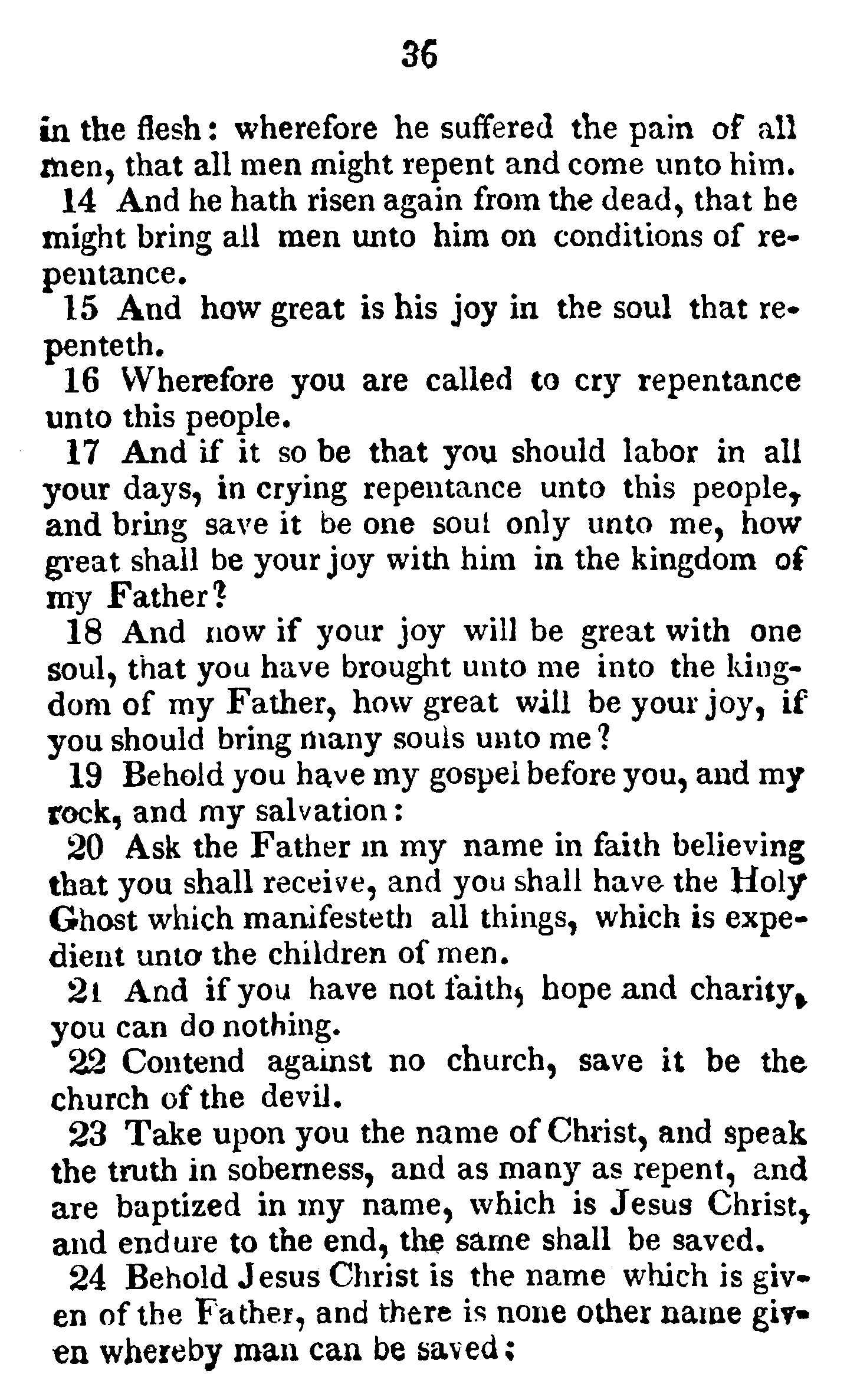 Book Of Commandments 1833 Page 36