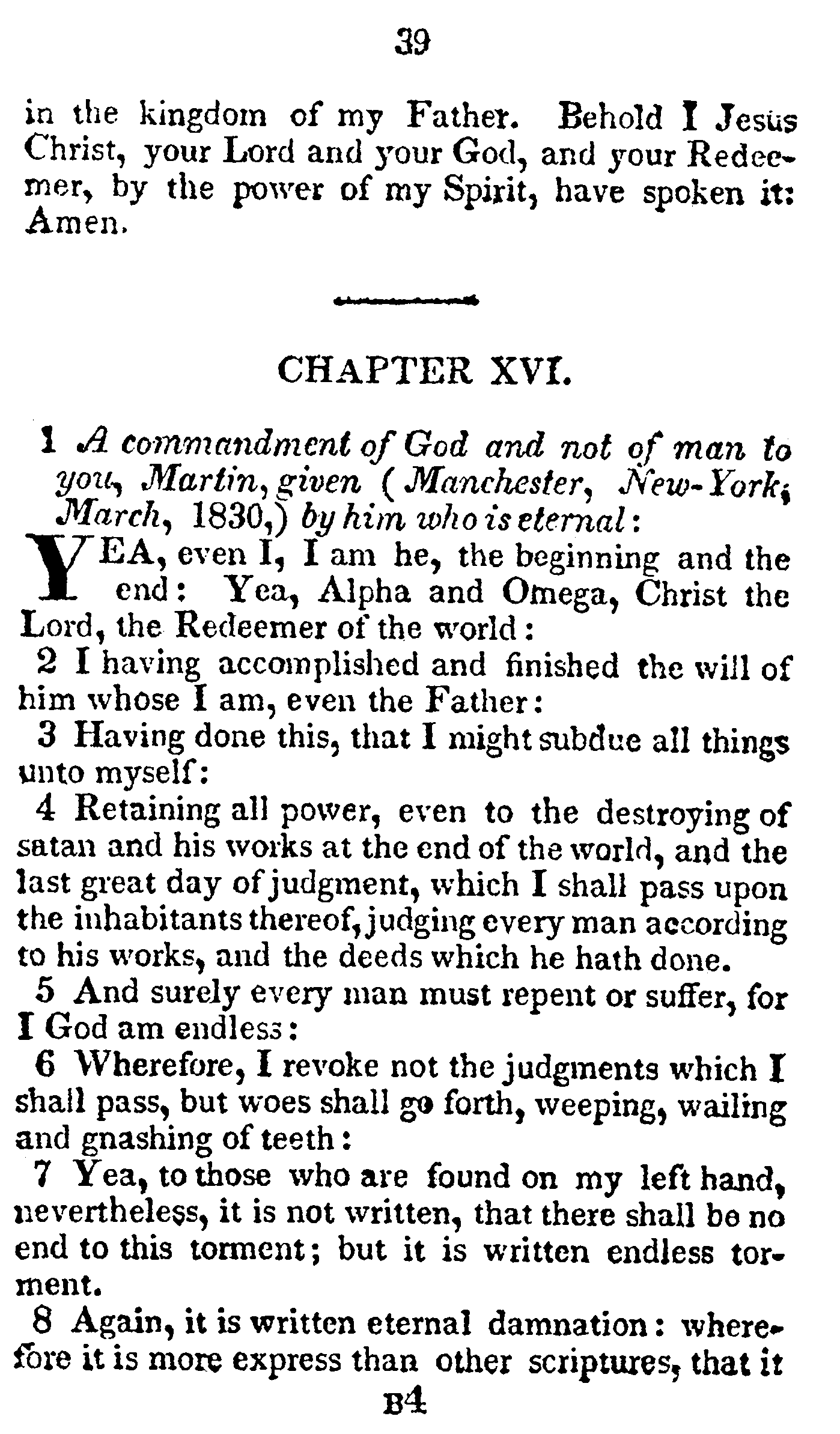 Book Of Commandments 1833 Page 39