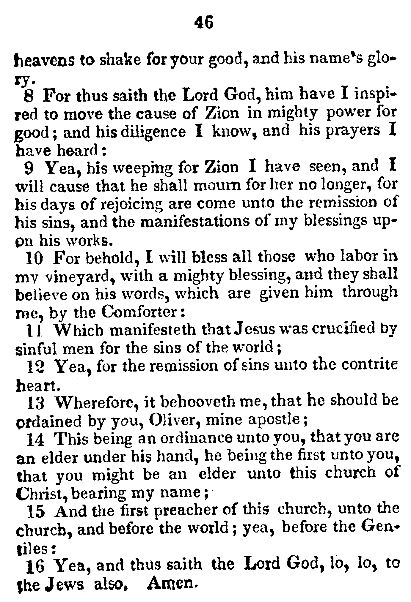 Book Of Commandments 1833 Page 46