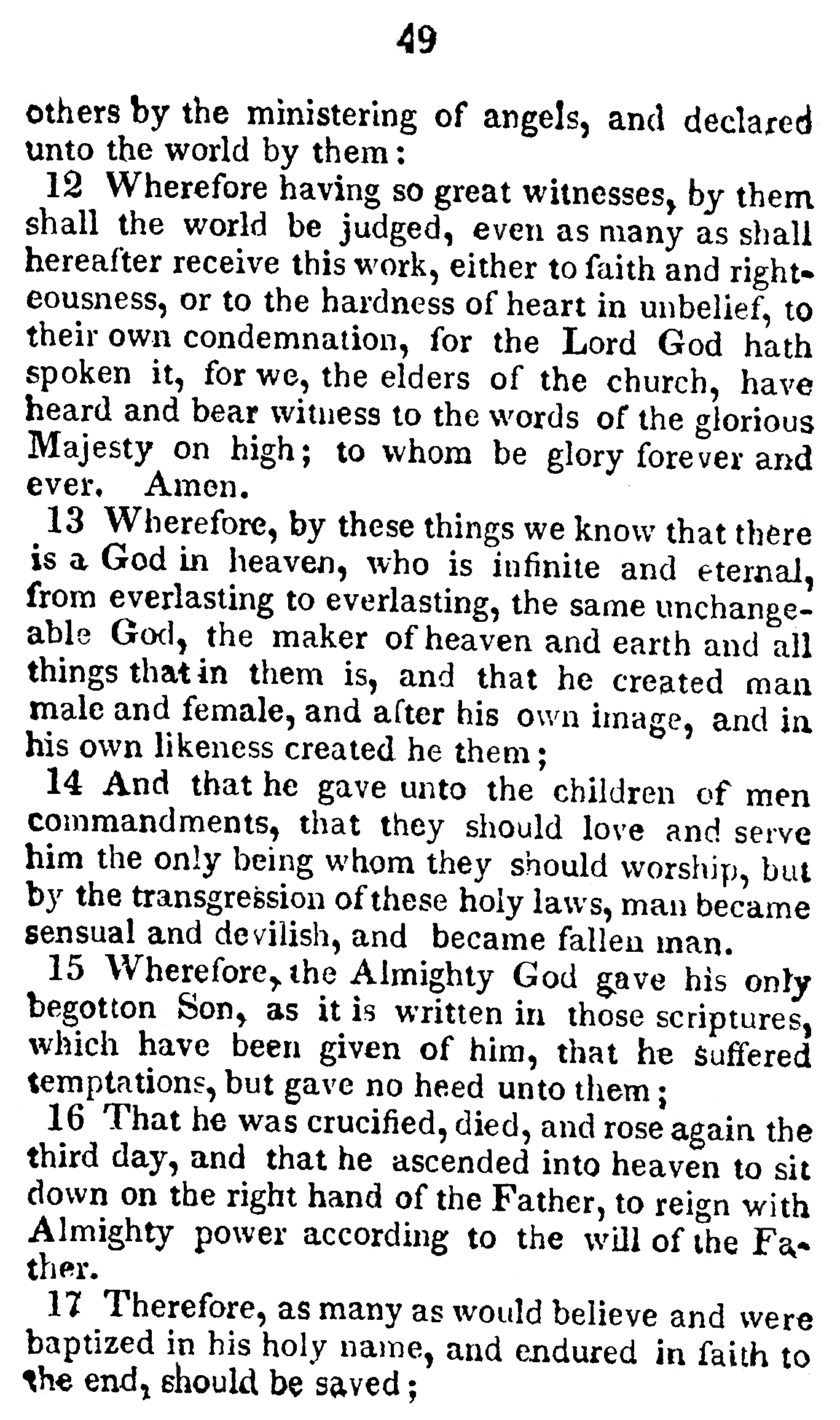 Book Of Commandments 1833 Page 49