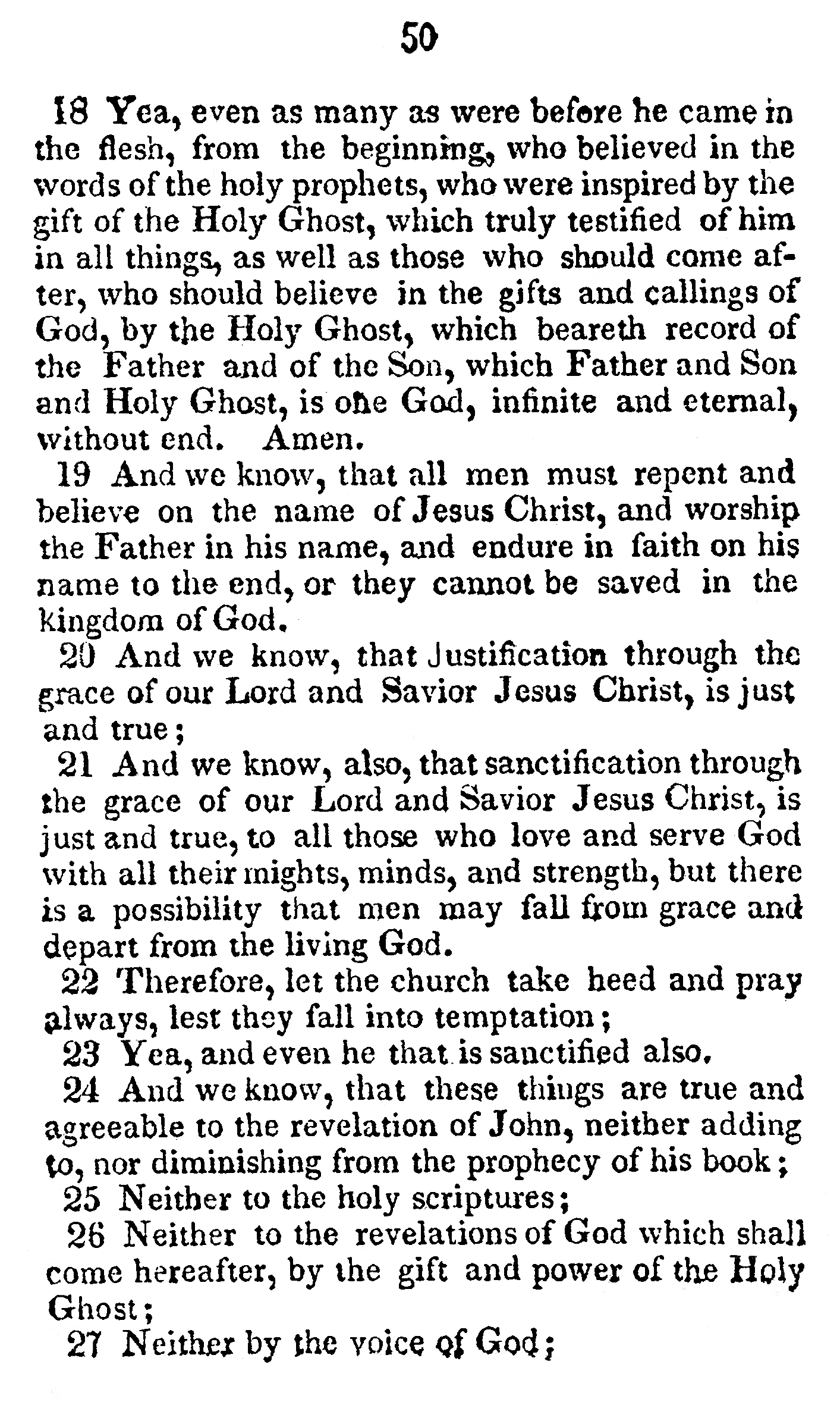Book Of Commandments 1833 Page 50