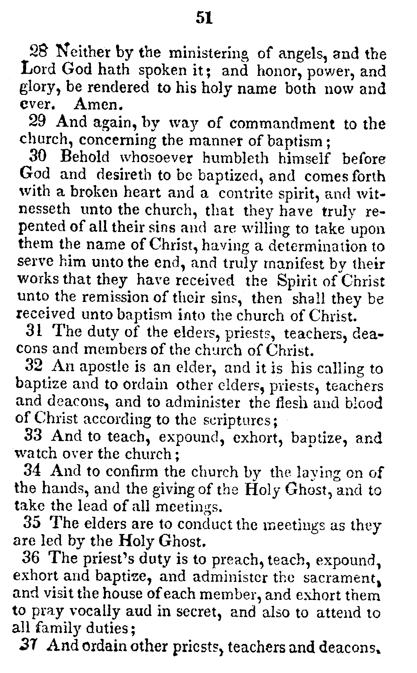 Book Of Commandments 1833 Page 51