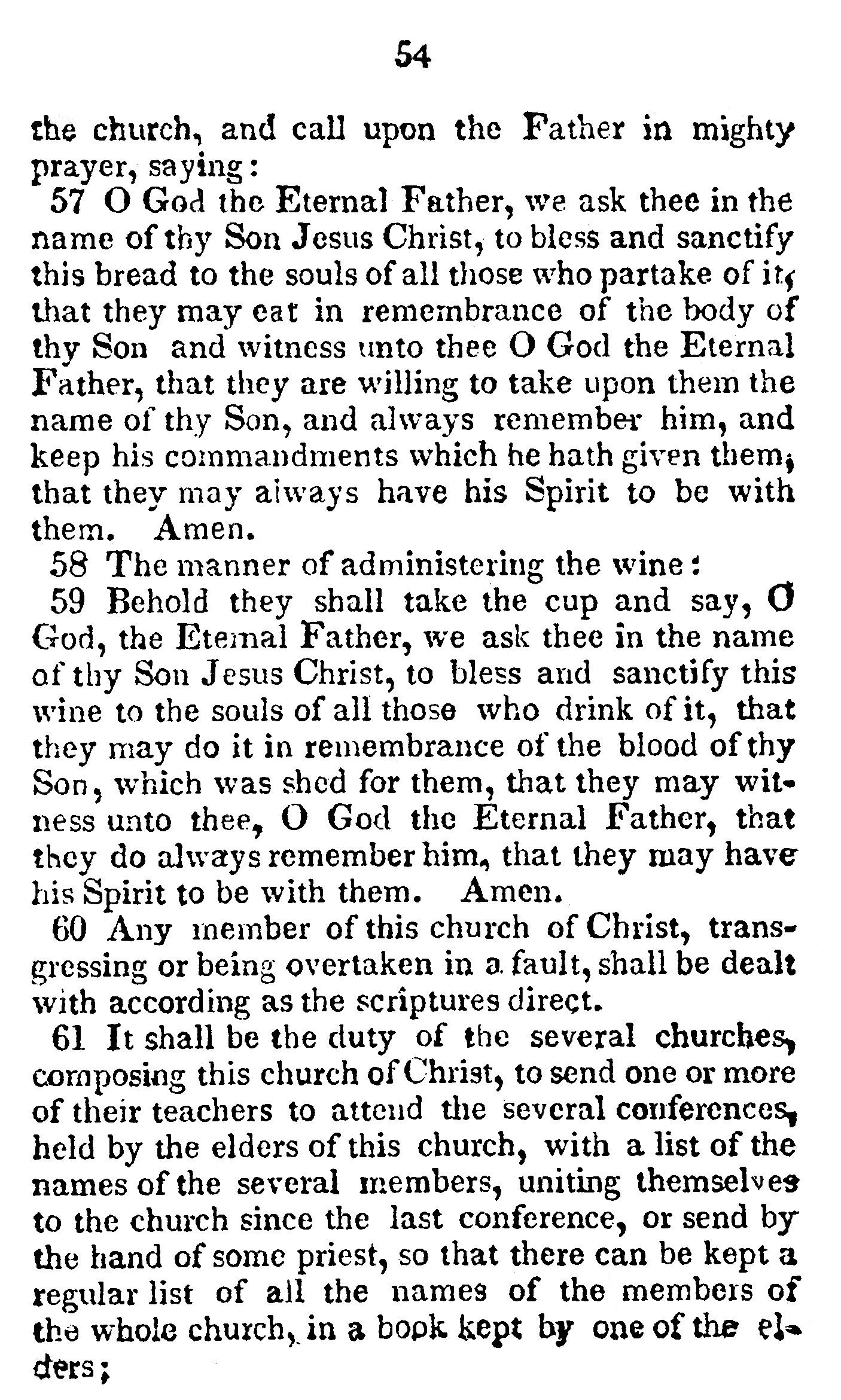 Book Of Commandments 1833 Page 54