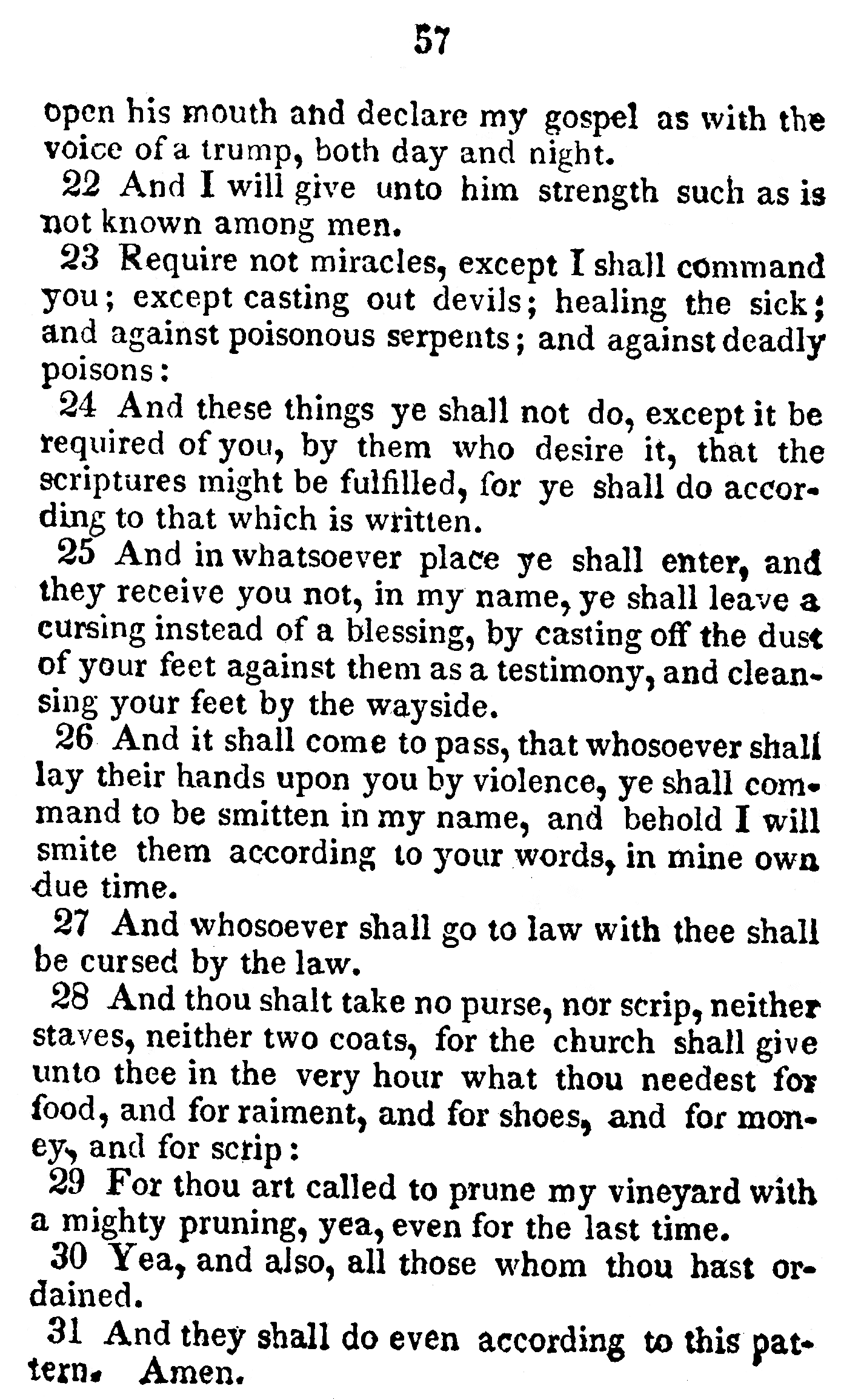 Book Of Commandments 1833 Page 57
