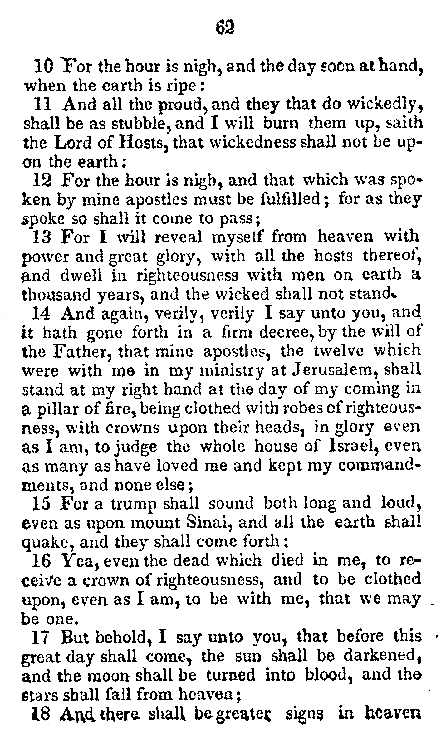 Book Of Commandments 1833 Page 62