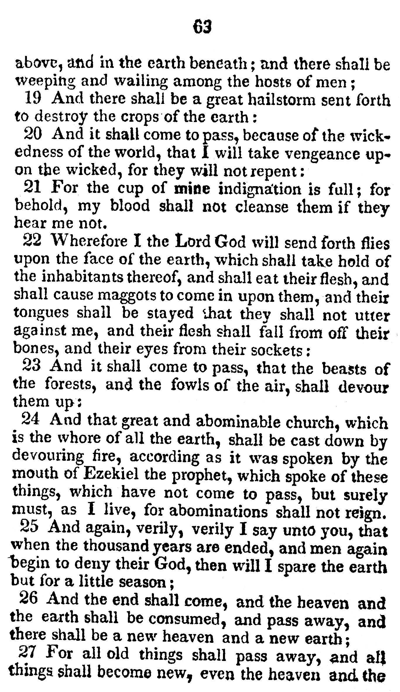Book Of Commandments 1833 Page 63