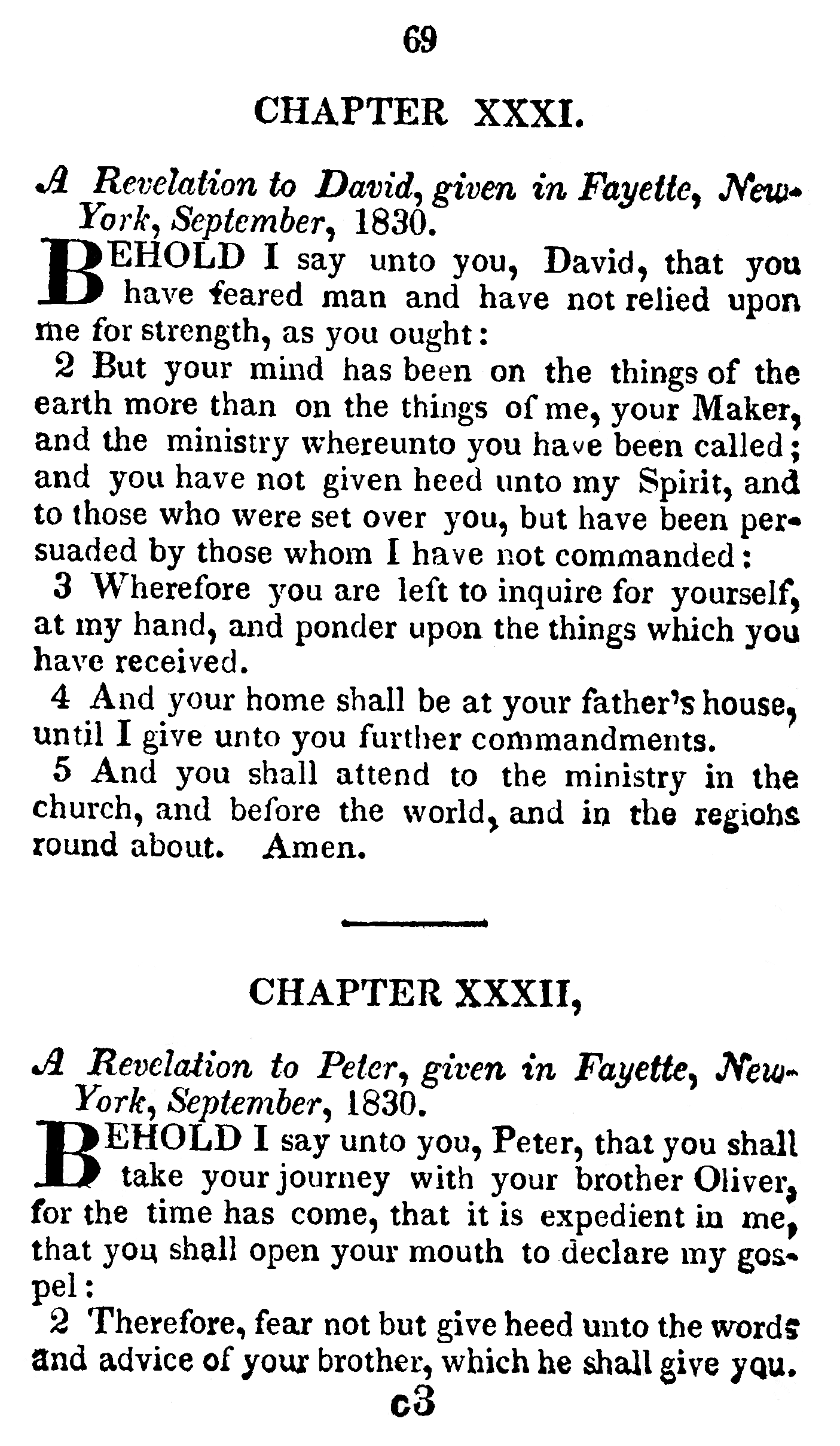Book Of Commandments 1833 Page 69