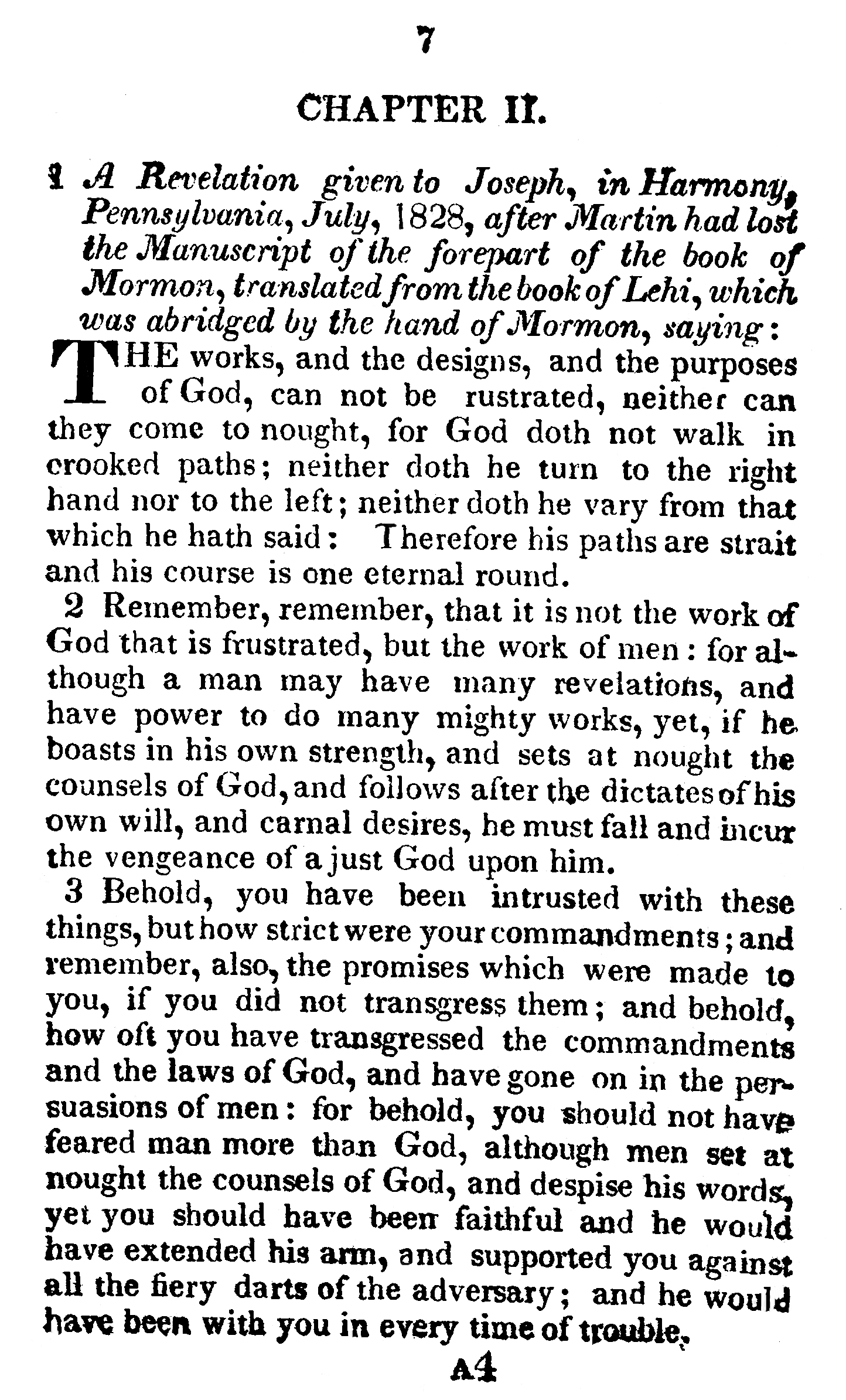 Book Of Commandments 1833 Page 7