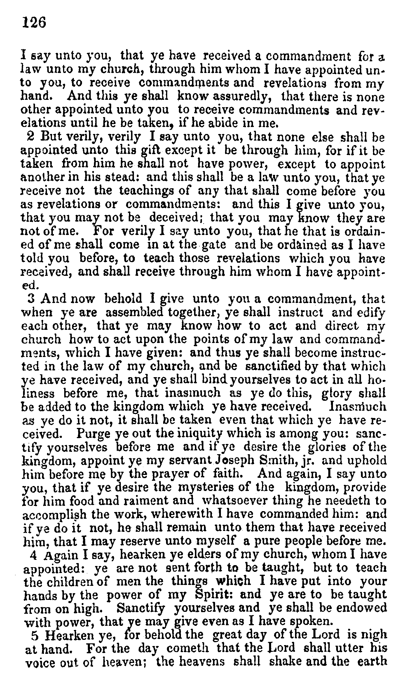 Doctrine And Covenants Page 126
