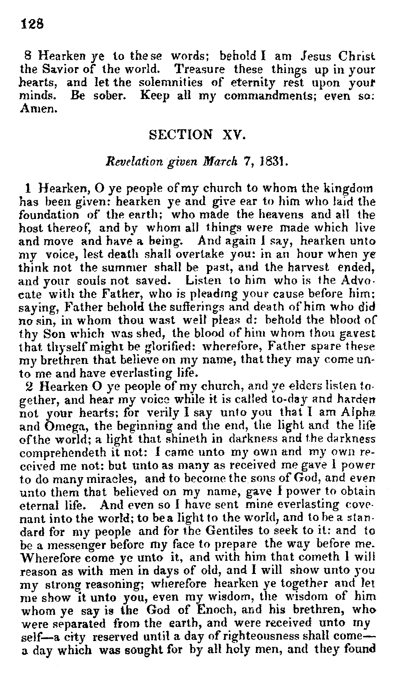 Doctrine And Covenants Page 128