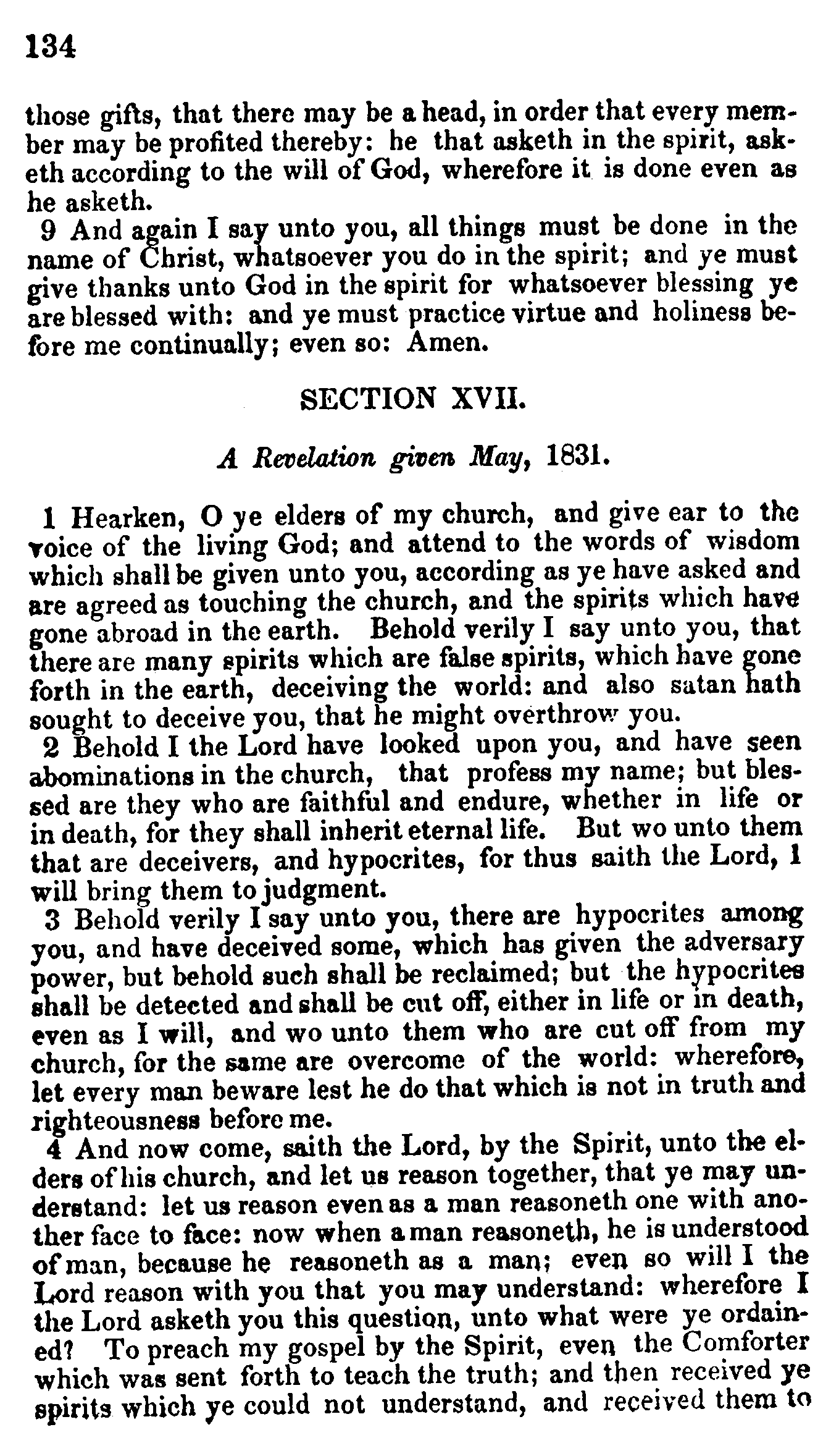 Doctrine And Covenants Page 134