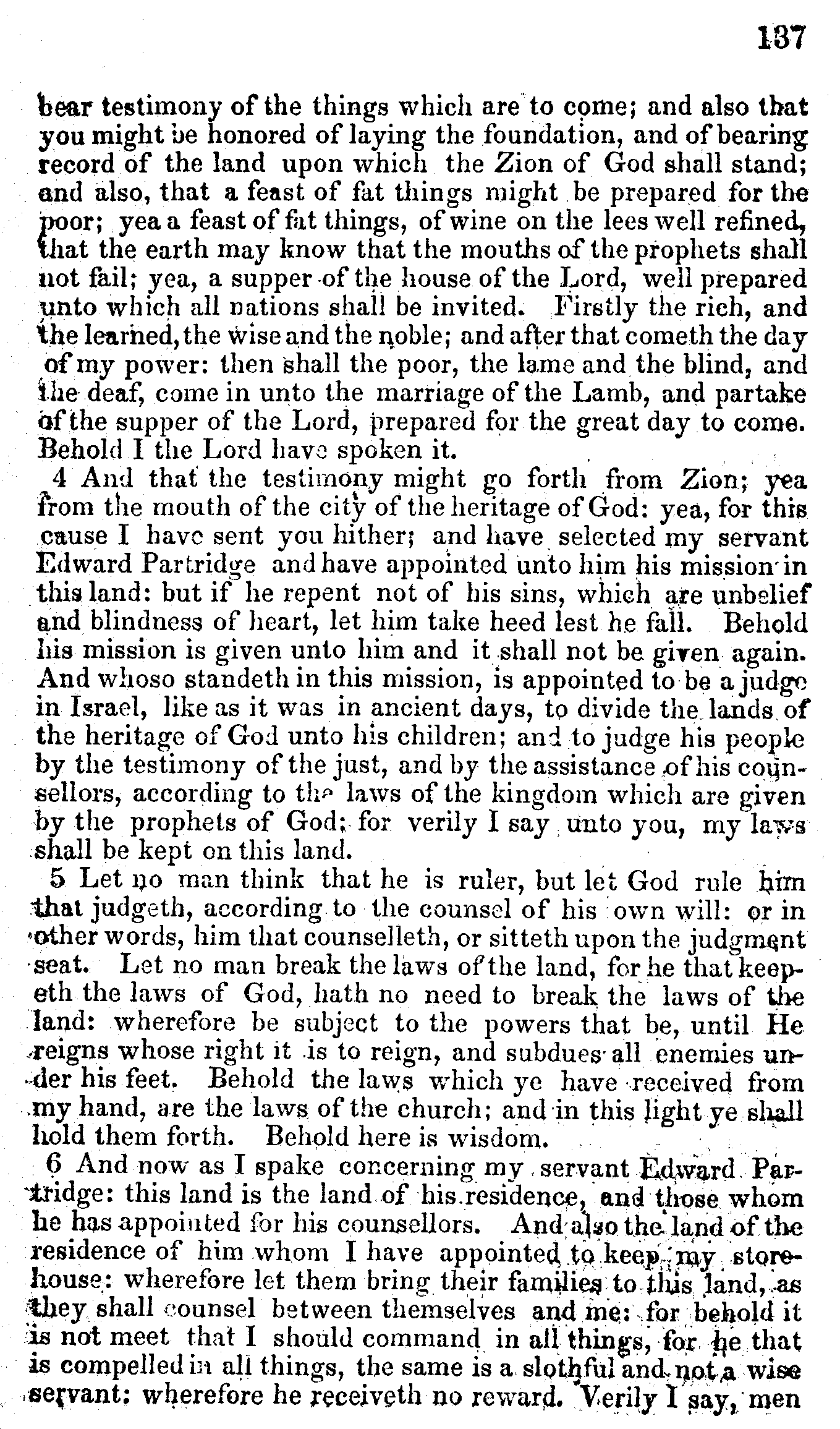 Doctrine And Covenants Page 137