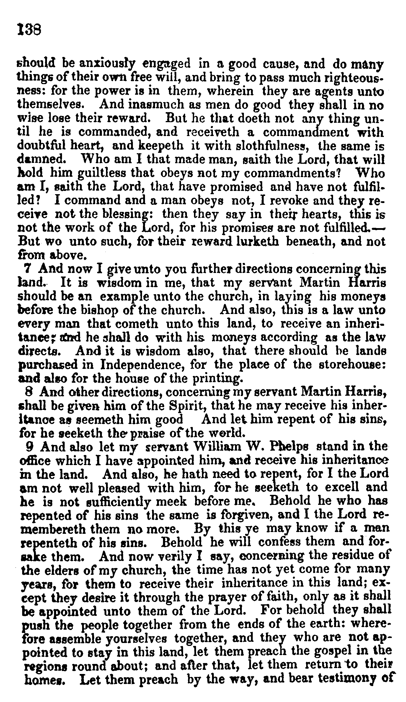 Doctrine And Covenants Page 138