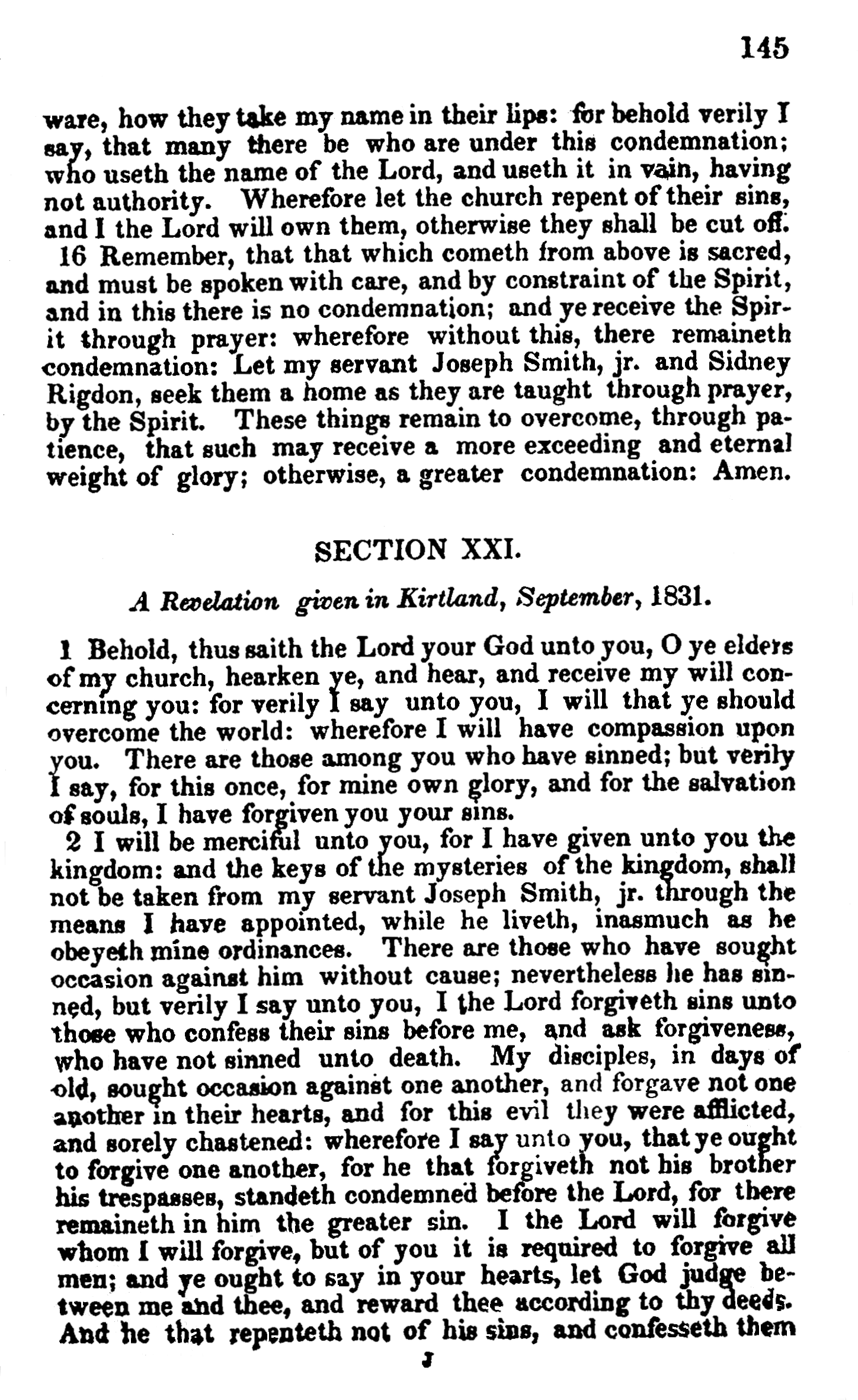 Doctrine And Covenants Page 145