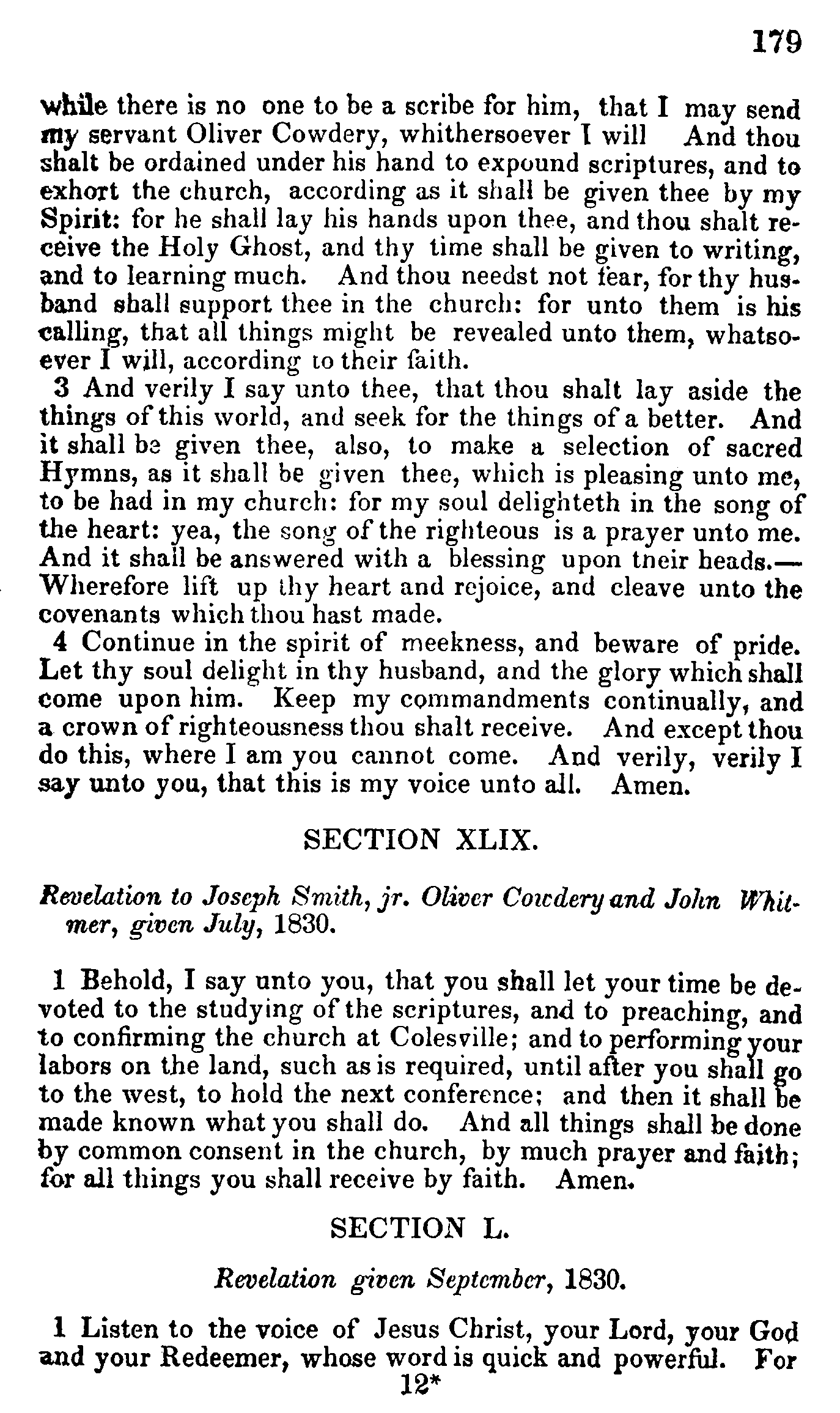 Doctrine And Covenants Page 179