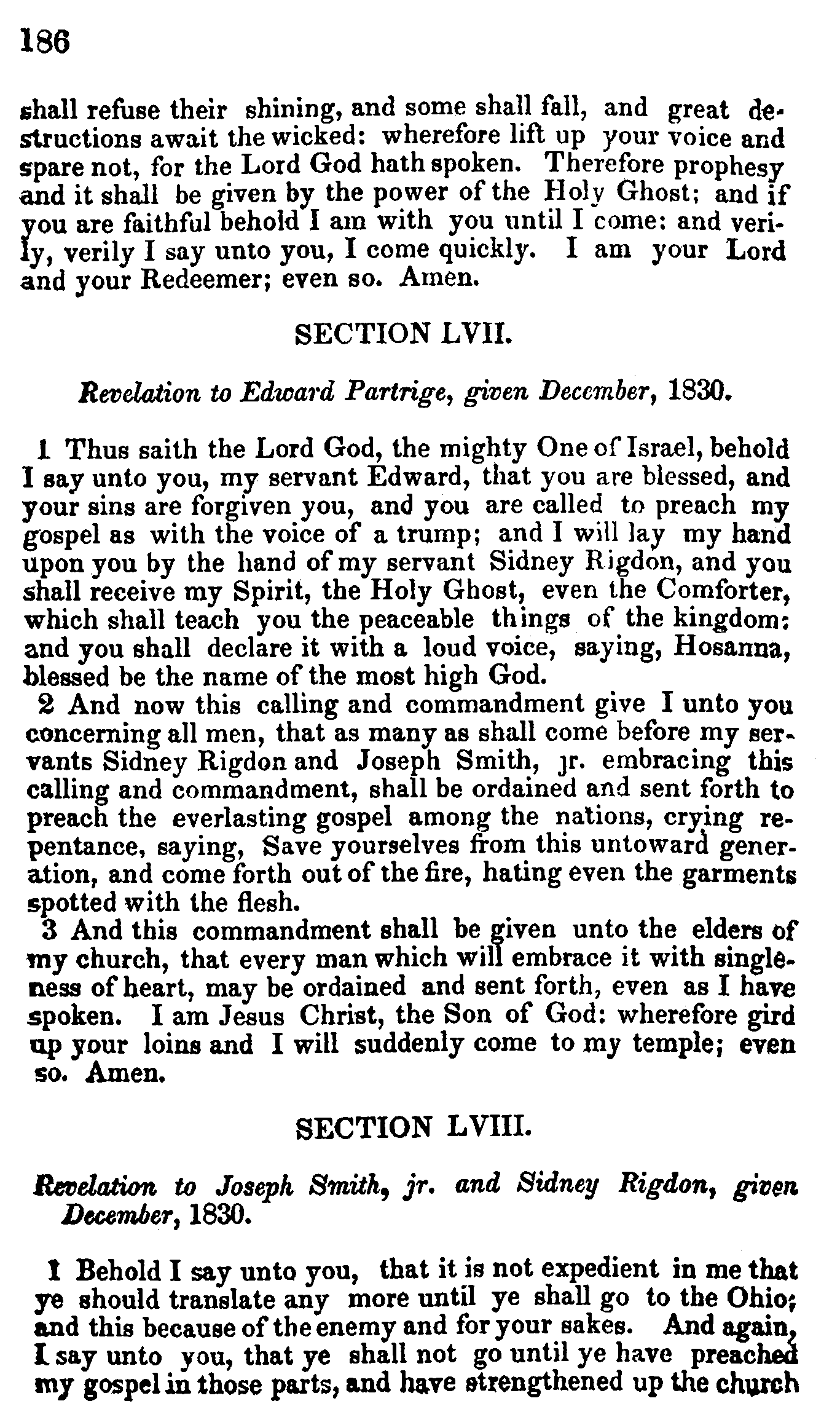 Doctrine And Covenants Page 186