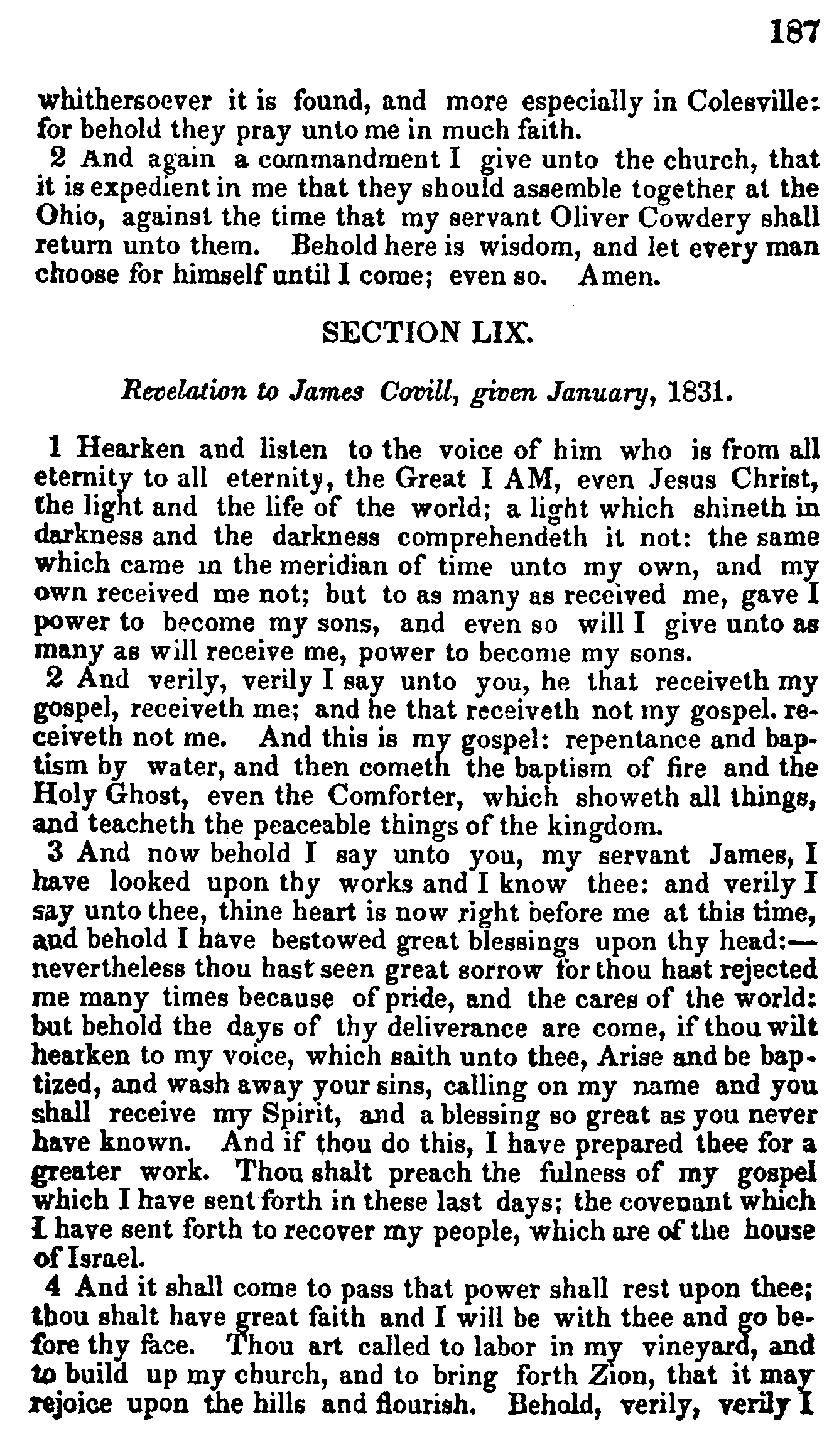Doctrine And Covenants Page 187