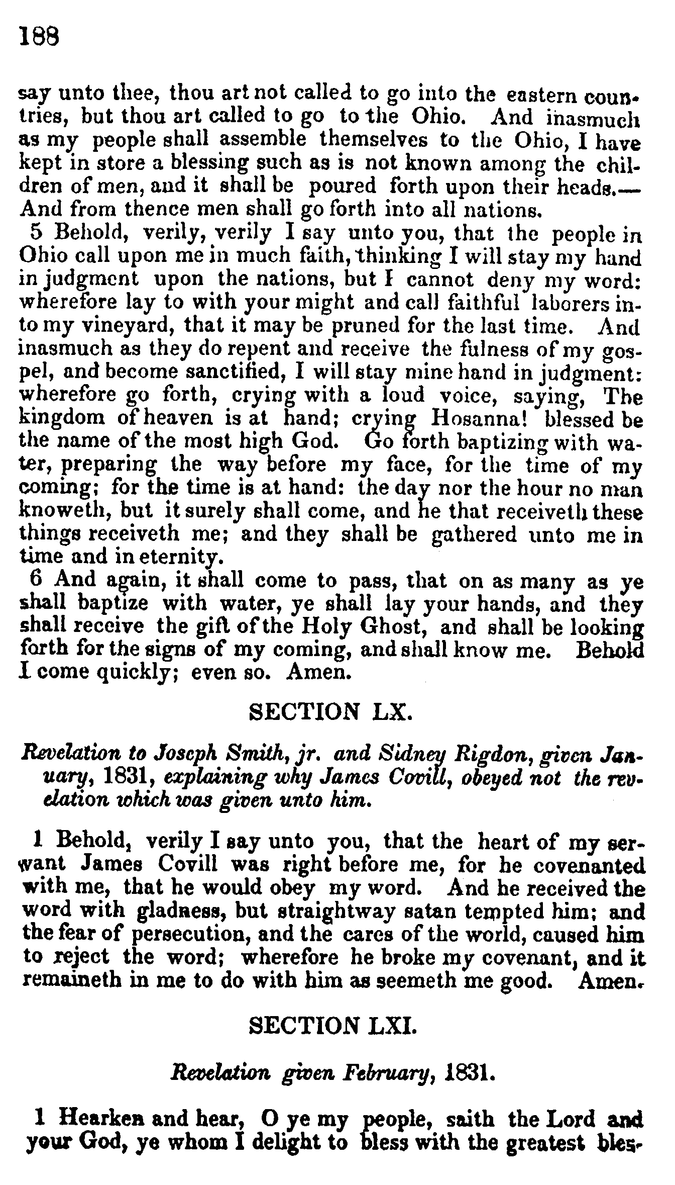 Doctrine And Covenants Page 188