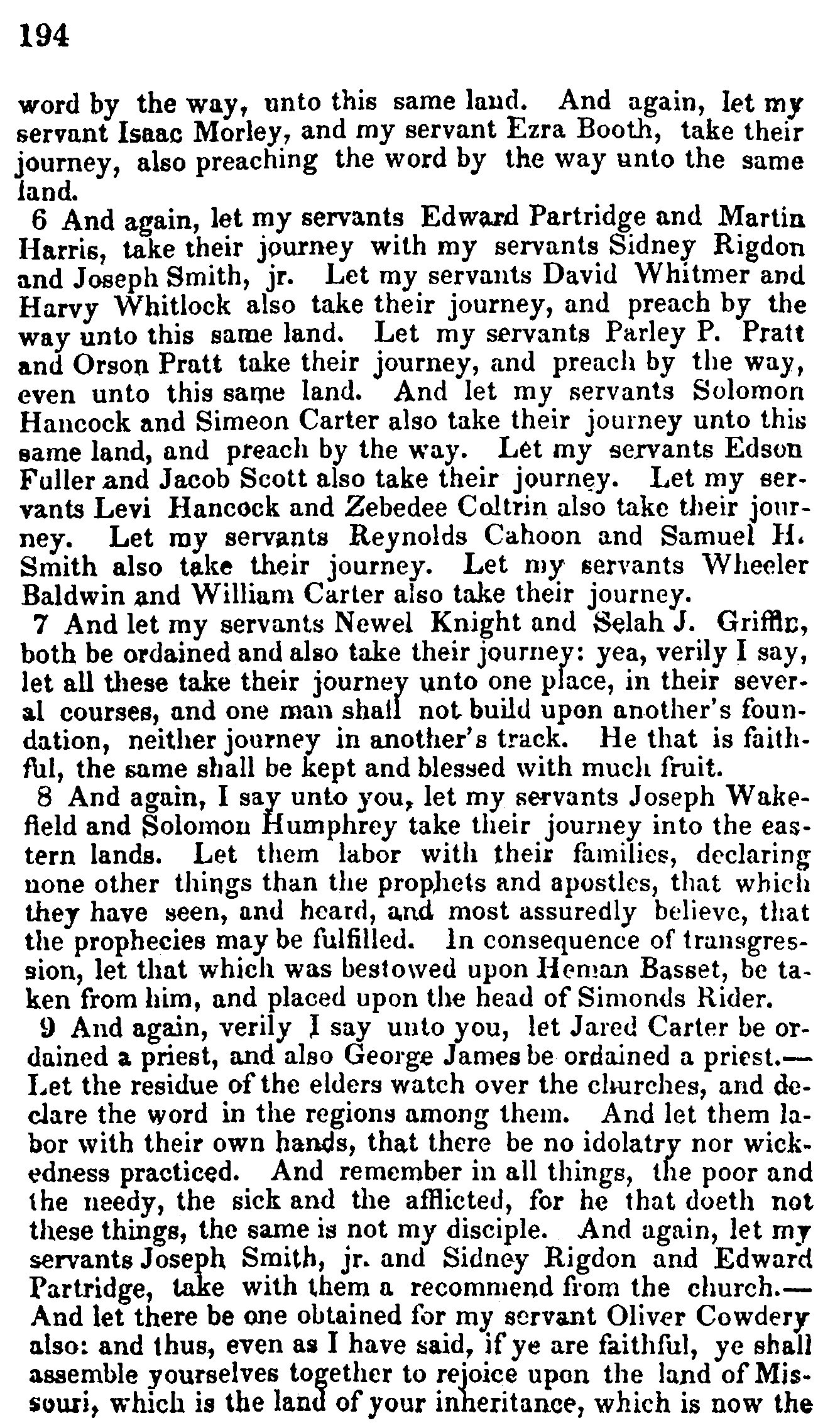 Doctrine And Covenants Page 194