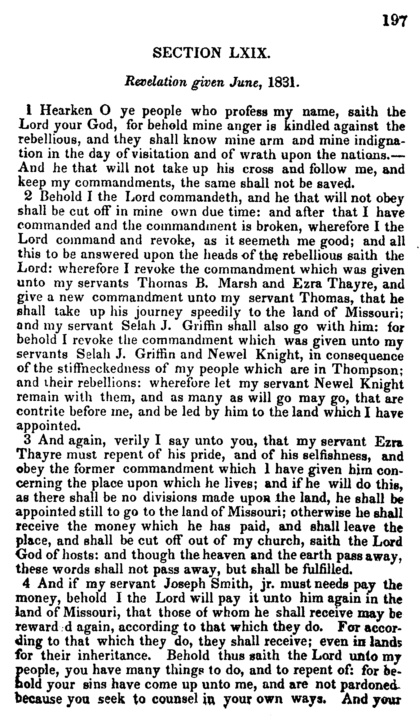 Doctrine And Covenants Page 197