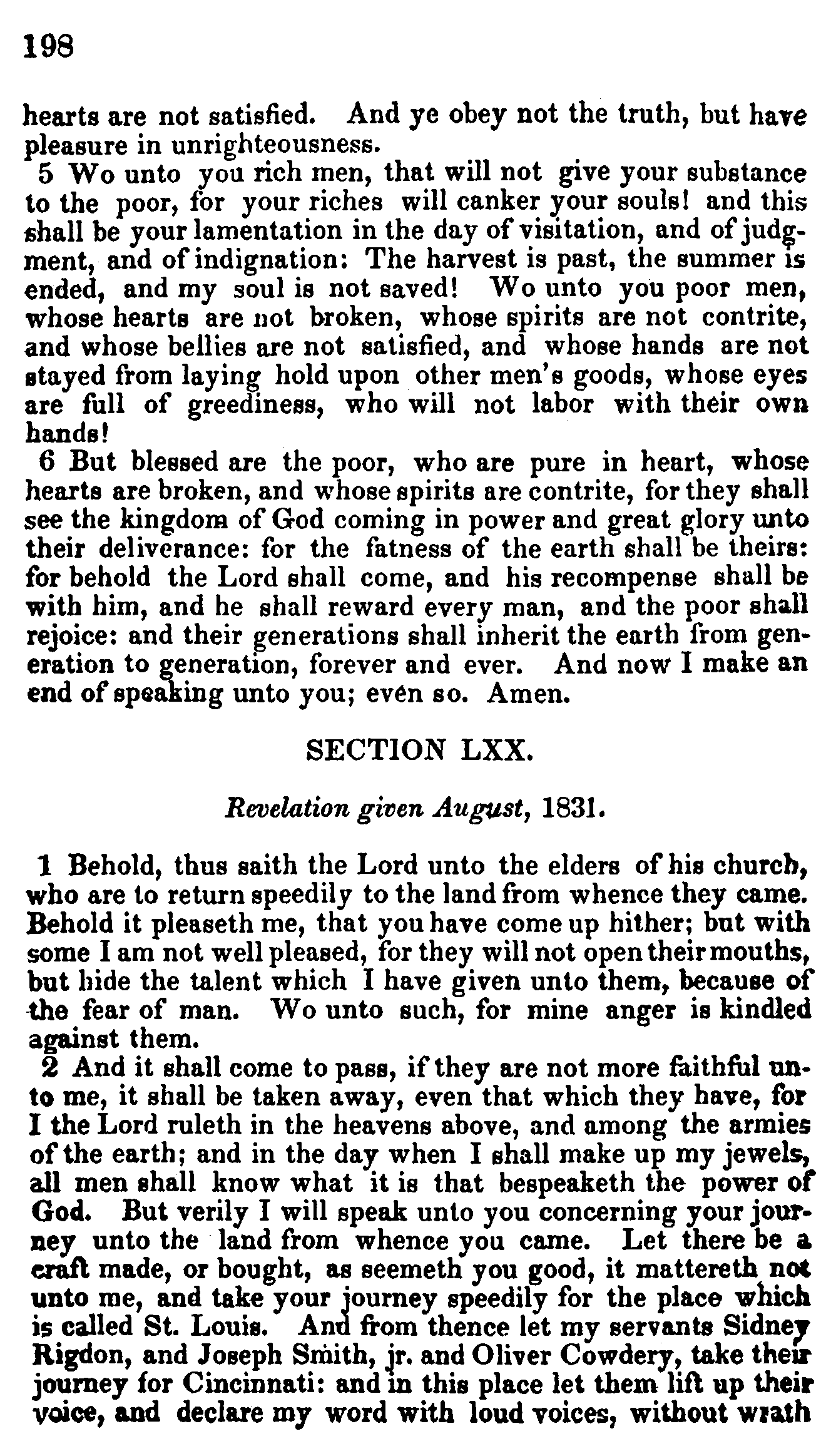 Doctrine And Covenants Page 198