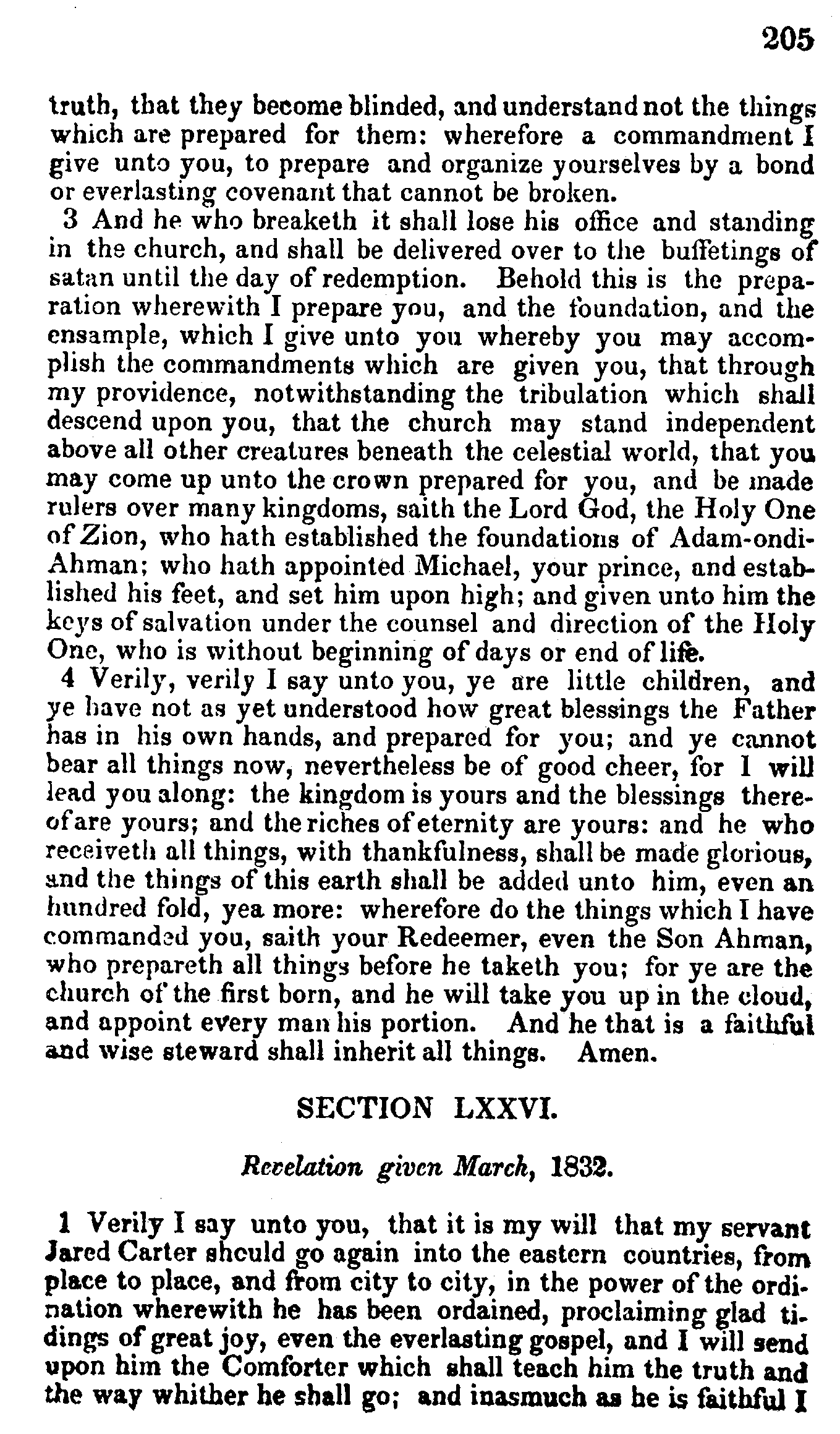 Doctrine And Covenants Page 205