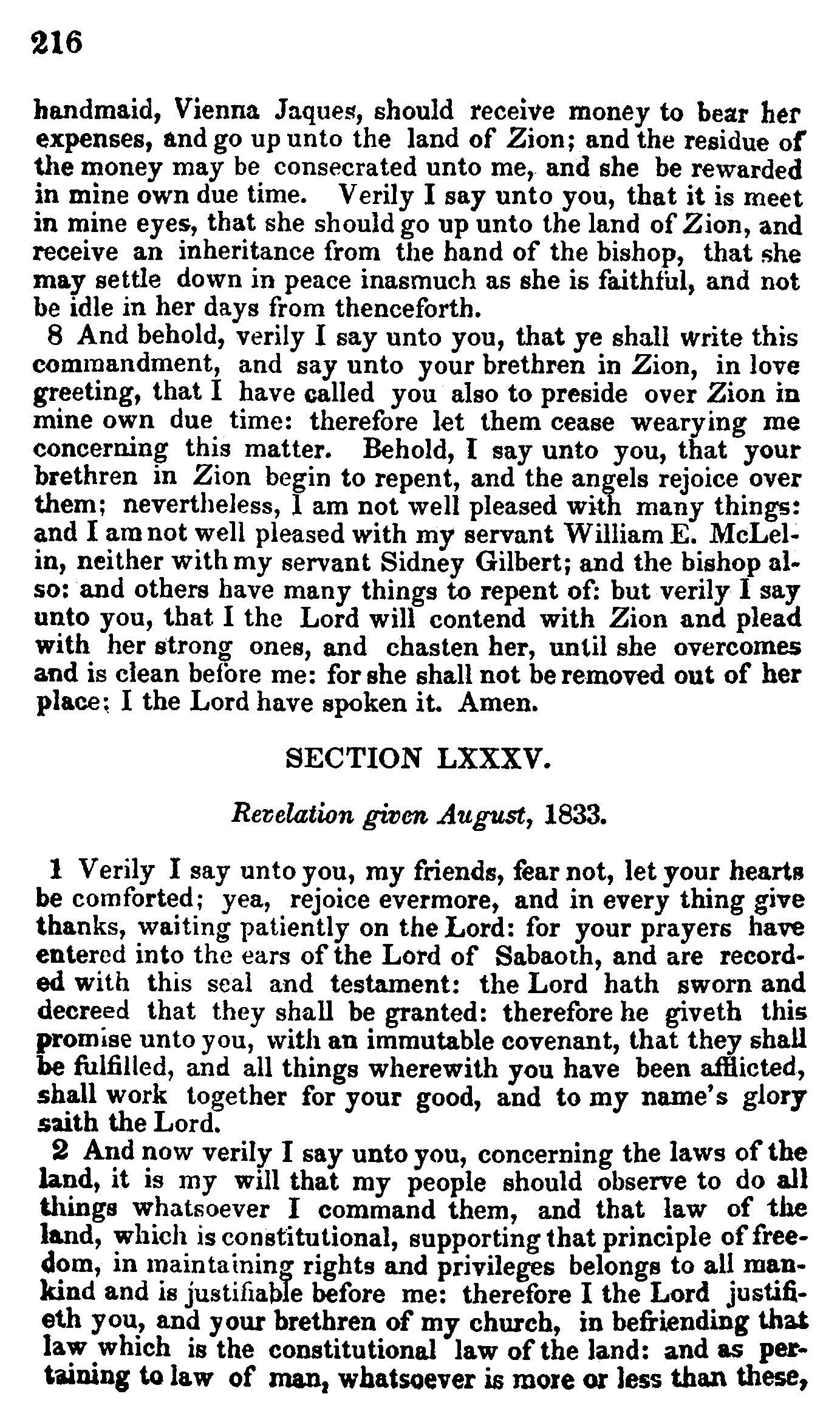 Doctrine And Covenants Page 216