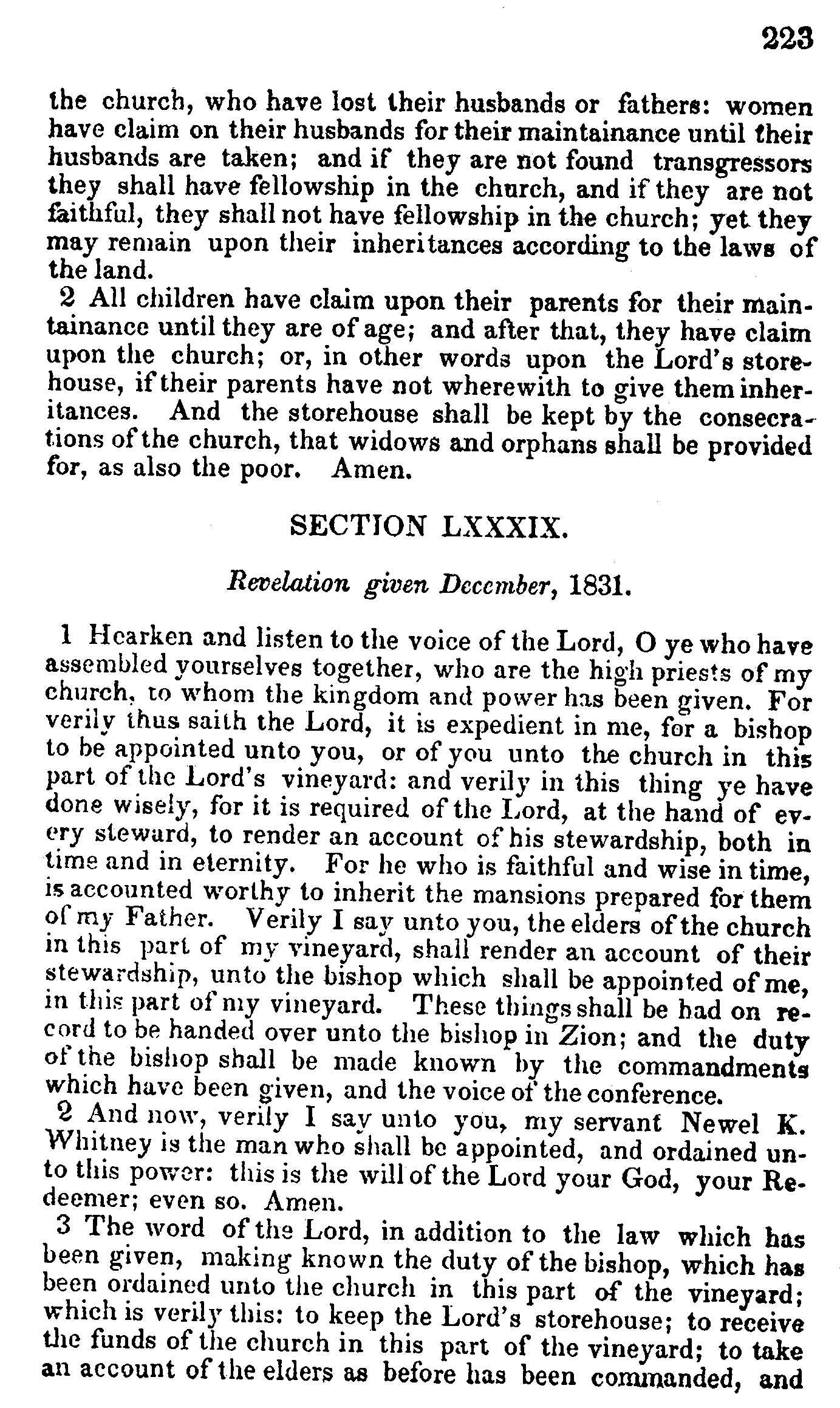 Doctrine And Covenants Page 223