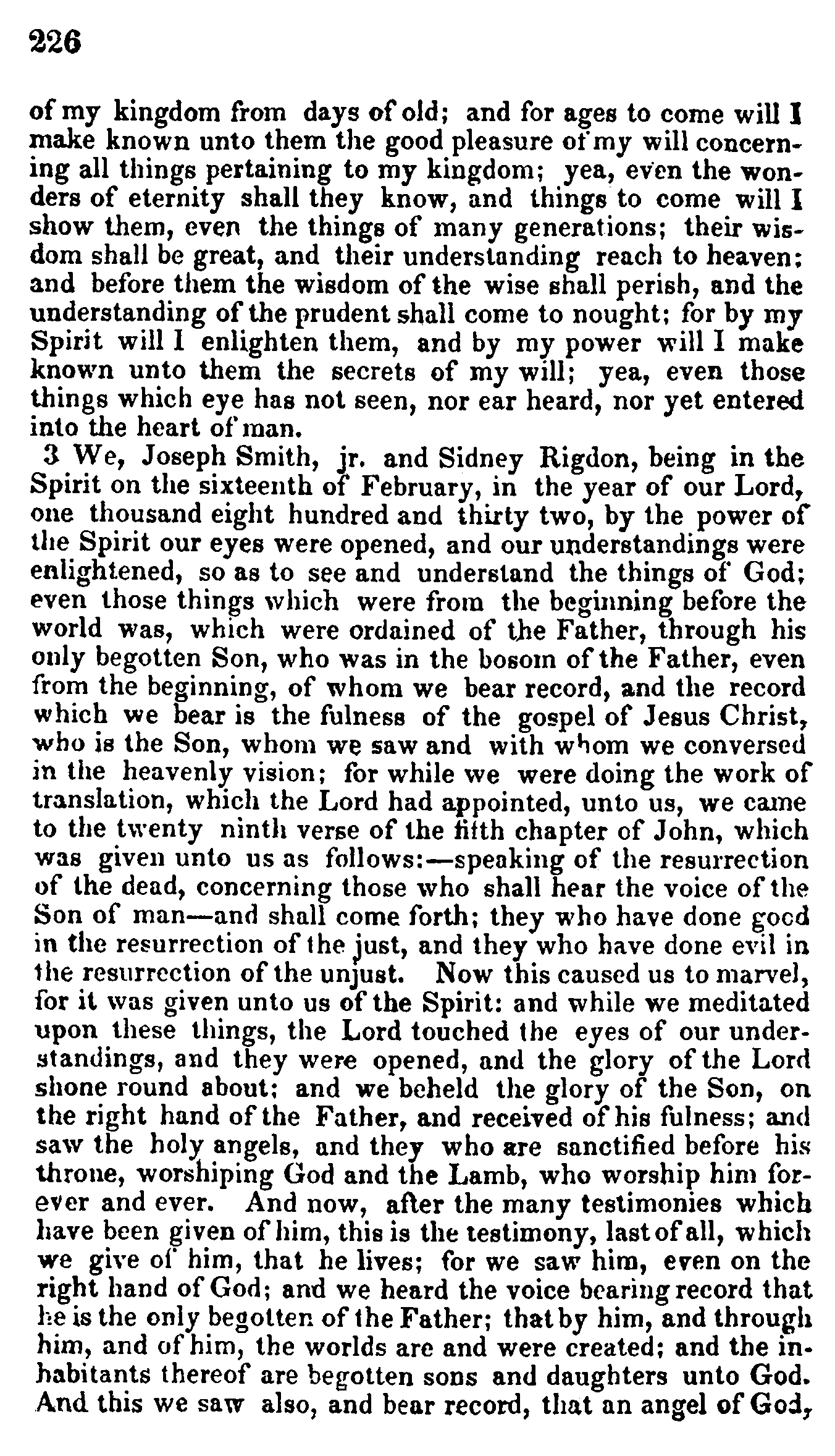 Doctrine And Covenants Page 226
