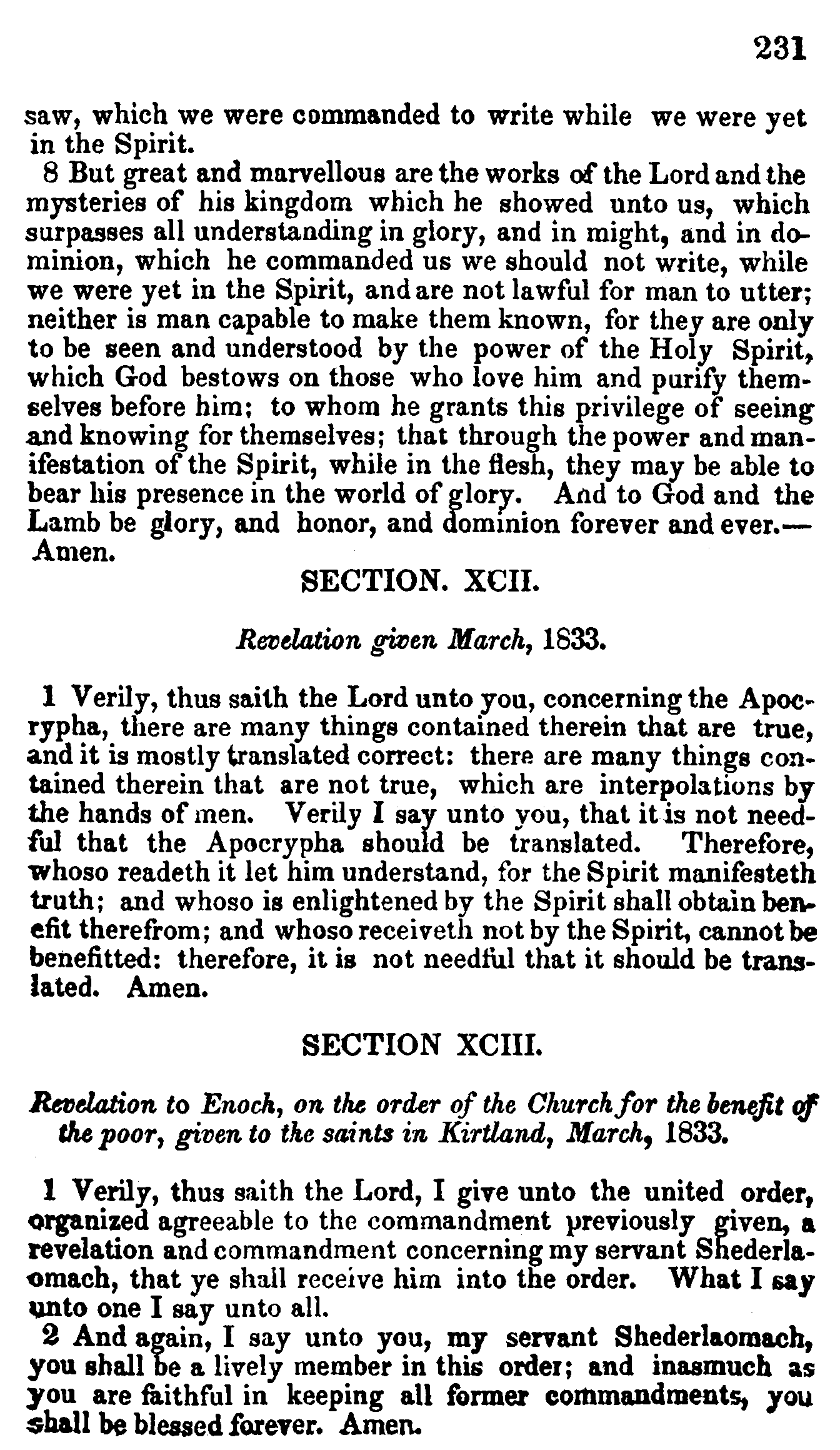 Doctrine And Covenants Page 231