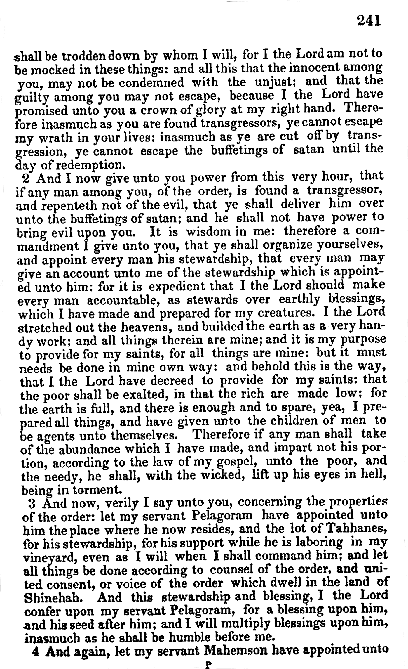 Doctrine And Covenants Page 241