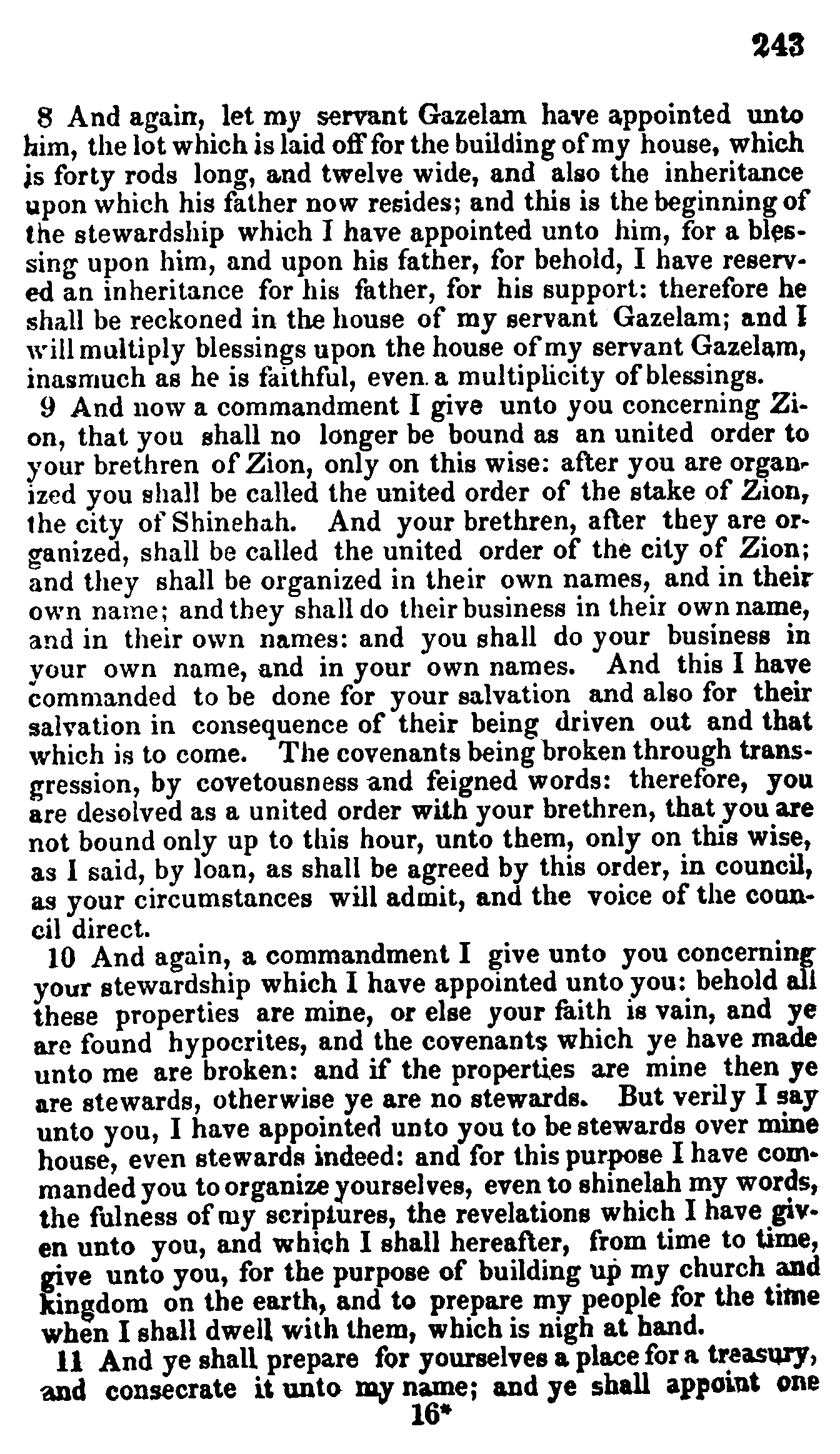 Doctrine And Covenants Page 243