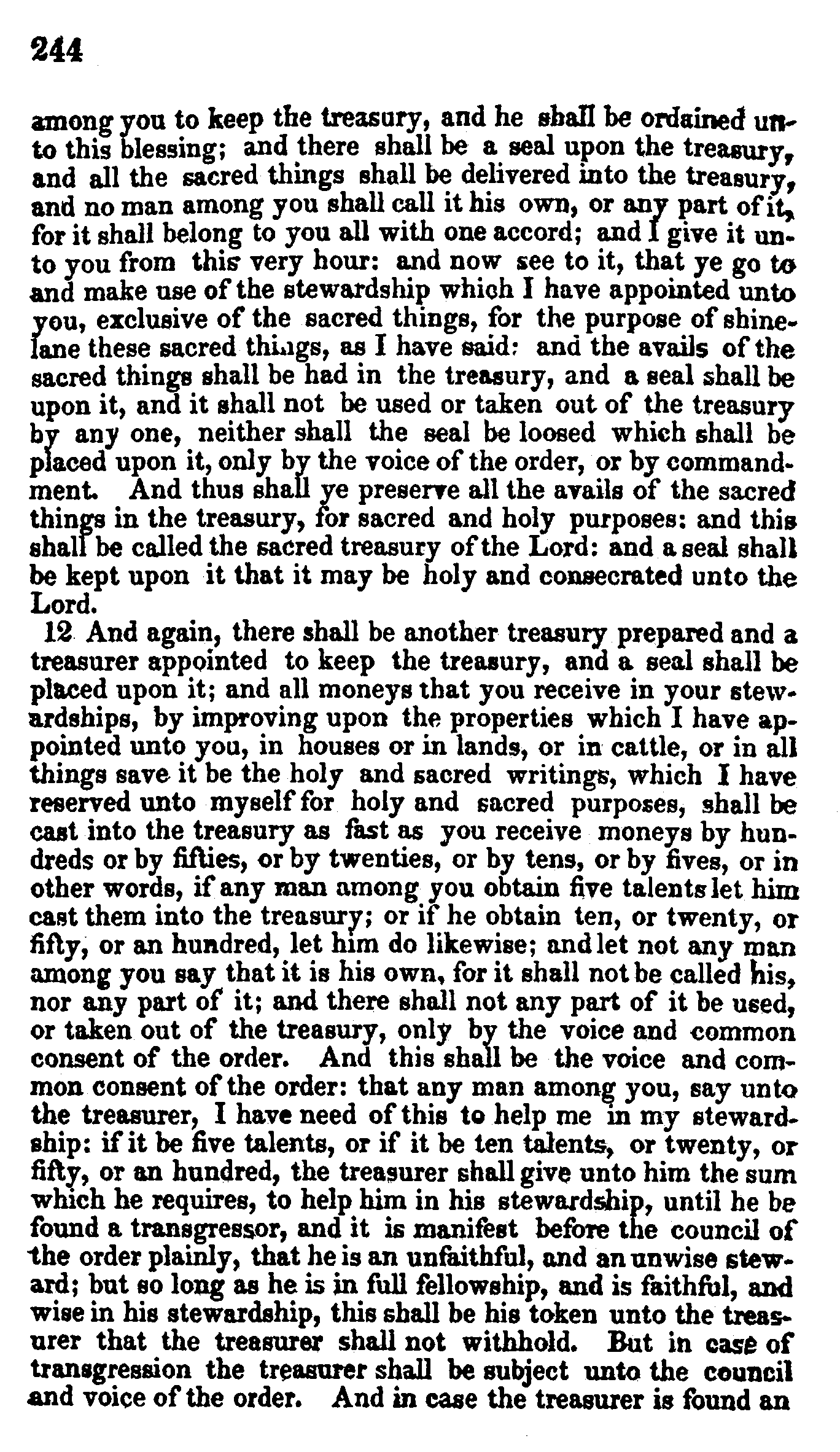 Doctrine And Covenants Page 244
