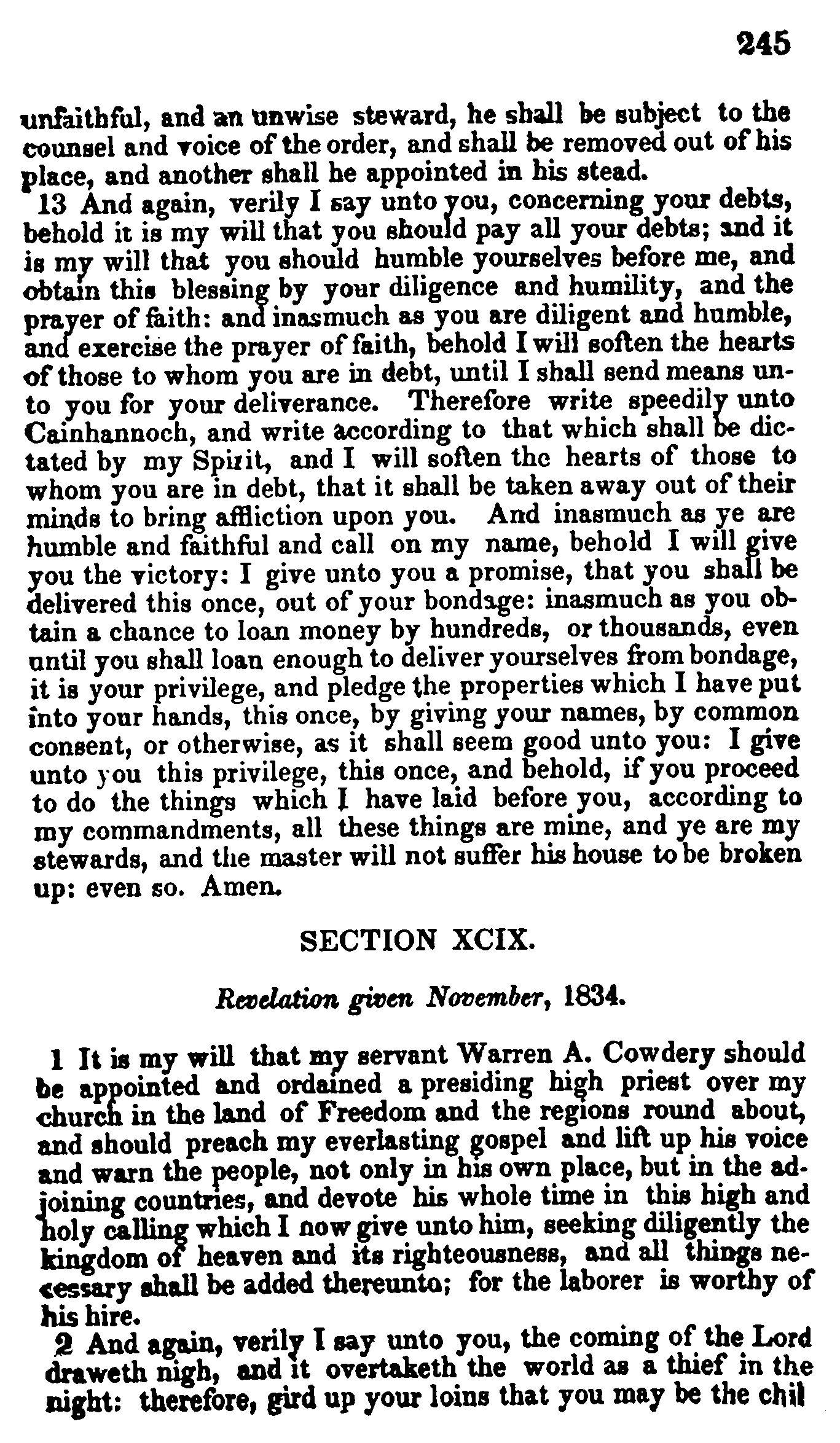 Doctrine And Covenants Page 245