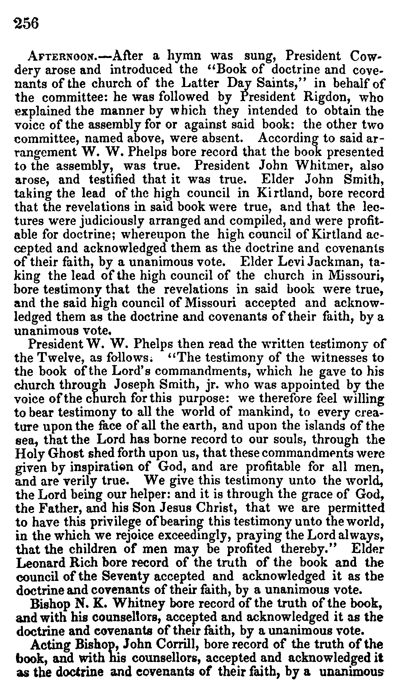 Doctrine And Covenants Page 256