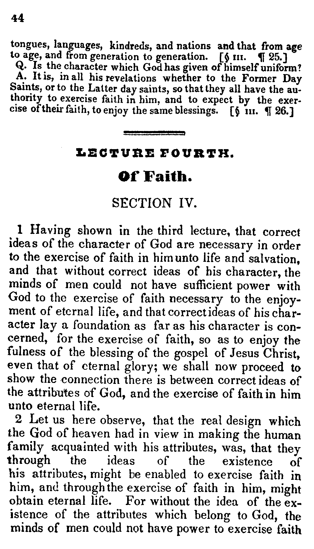 Doctrine And Covenants Page 44
